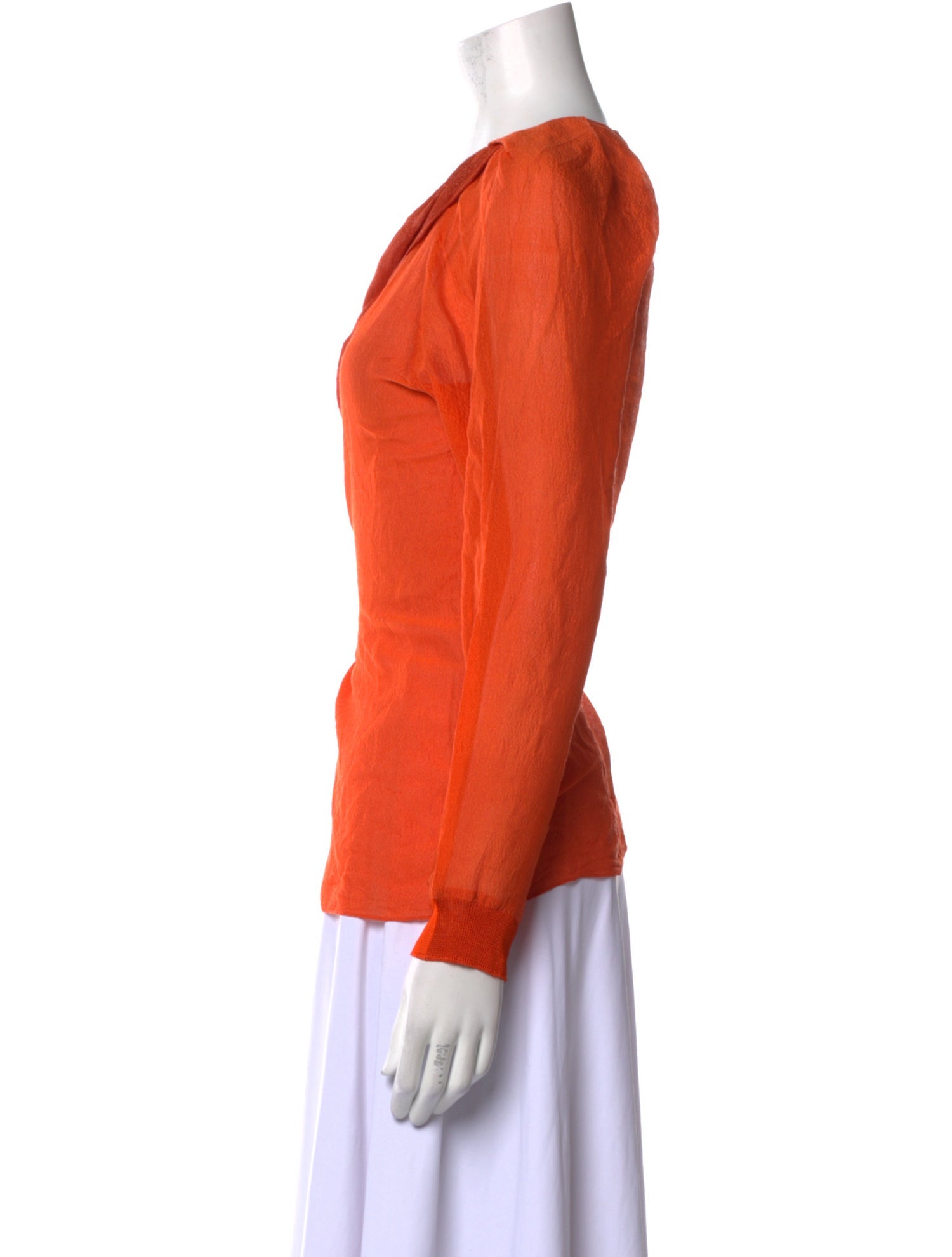 Vanessa Bruno Silk Scoop Neck Blouse