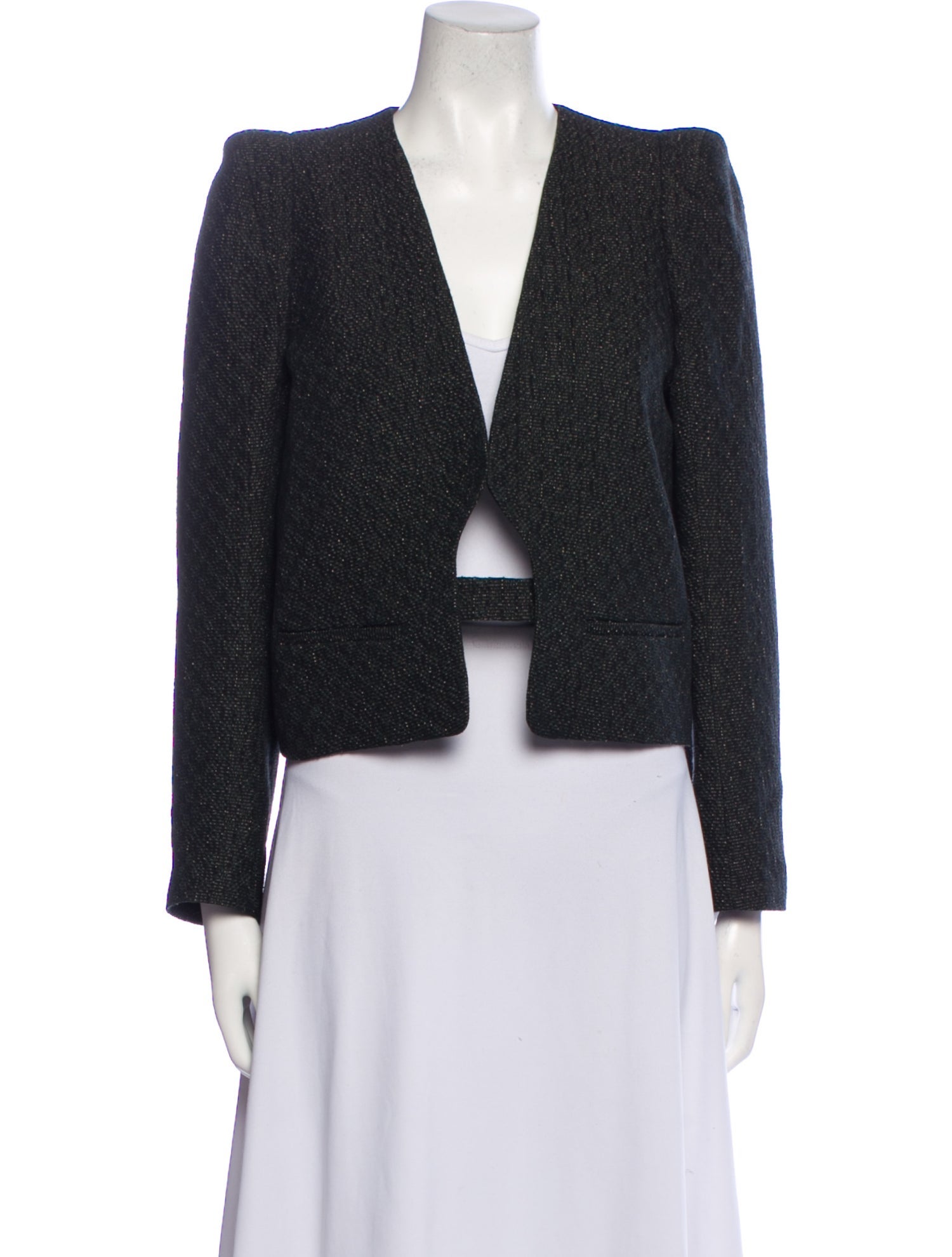 Vanessa Bruno Wool Tweed Pattern Evening Jacket