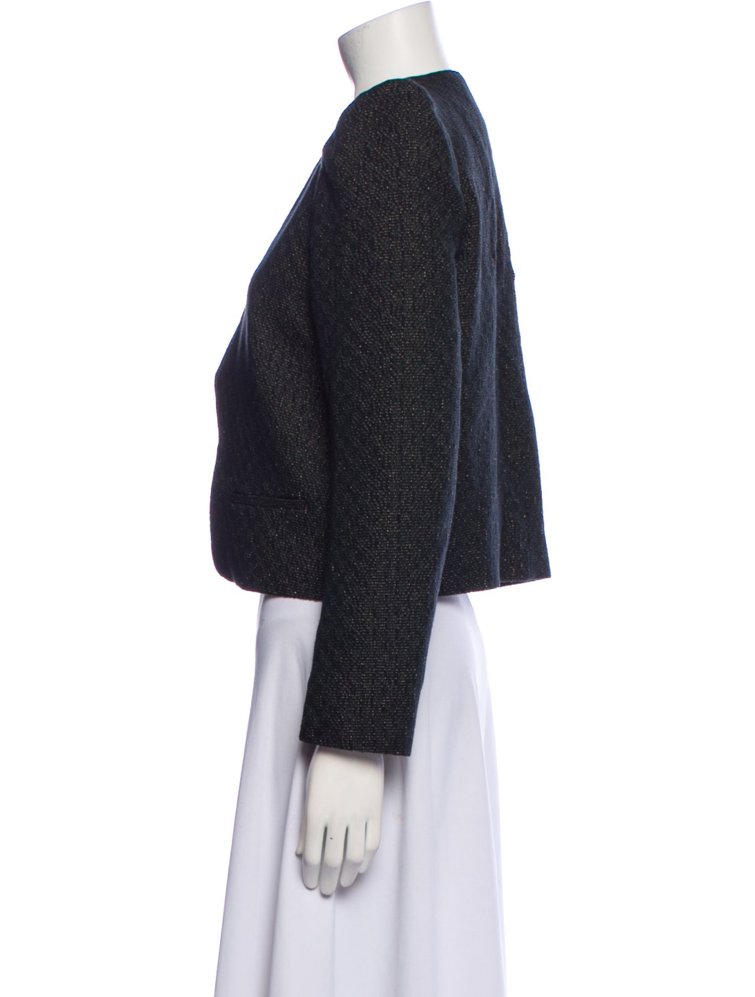 Vanessa Bruno Wool Tweed Pattern Evening Jacket