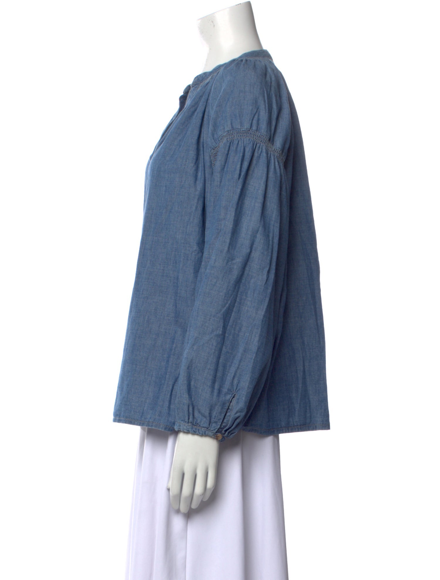 Vanessa Bruno V-Neck Long Sleeve Blouse