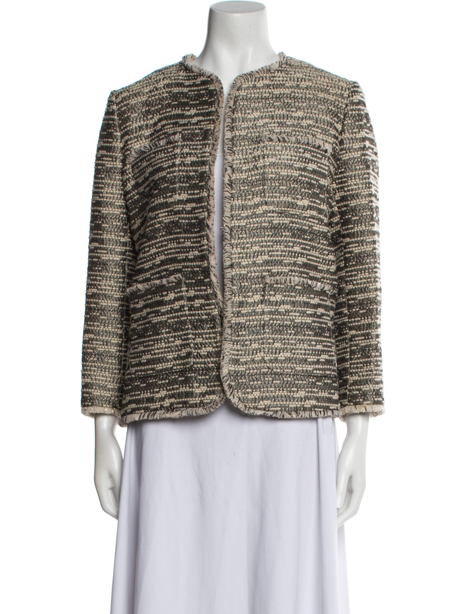 Vanessa Bruno Tweed Pattern Jacket