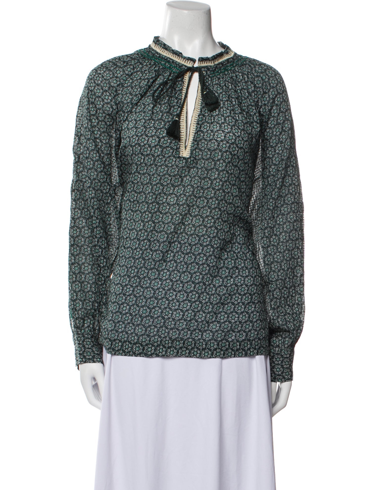 Vanessa Bruno Printed Crew Neck Blouse