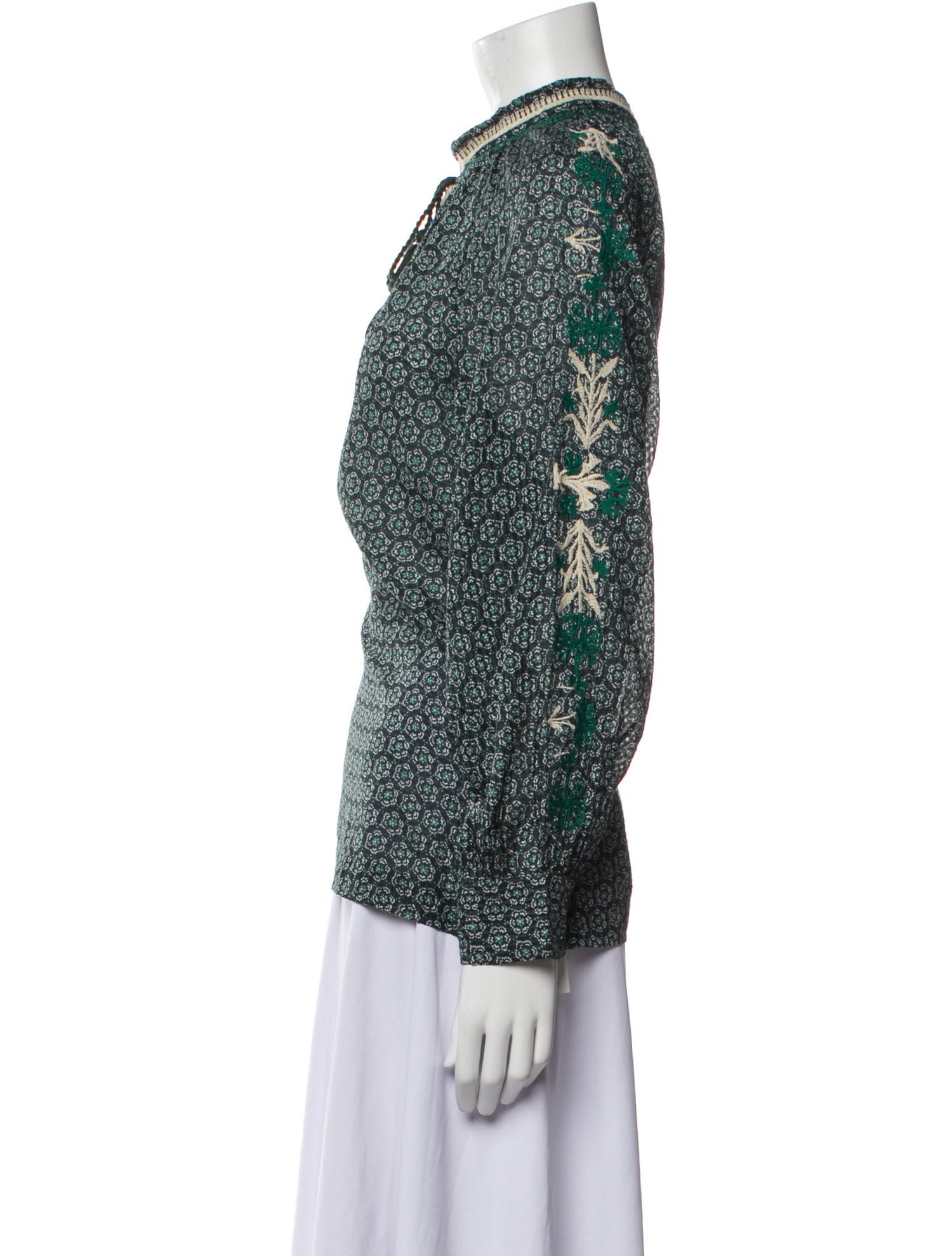 Vanessa Bruno Printed Crew Neck Blouse