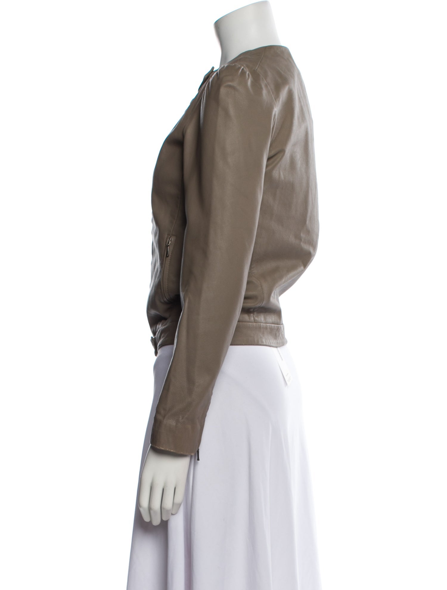 Vanessa Bruno Lamb Leather Biker Jacket