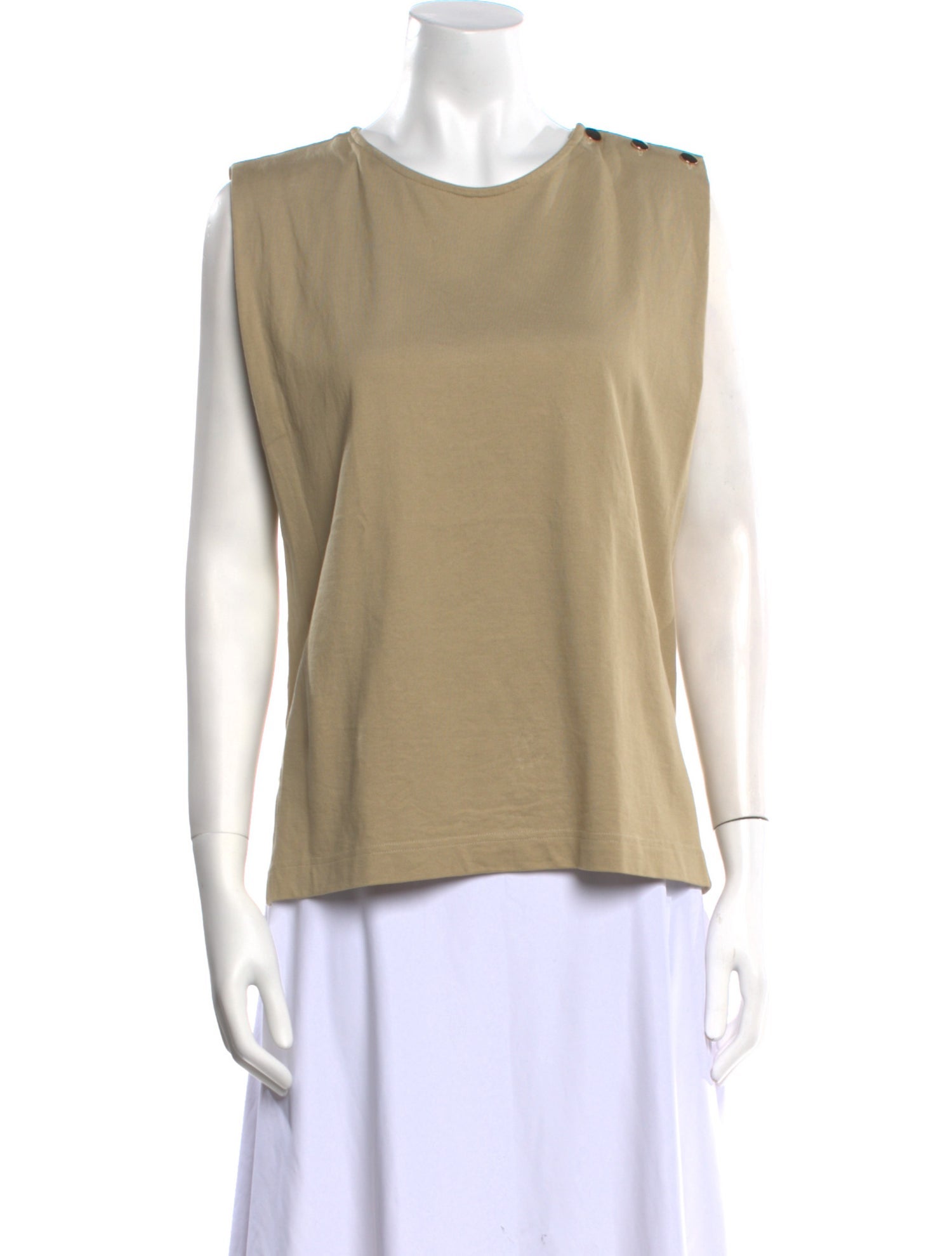 Vanessa Bruno Bateau Neckline Sleeveless T-Shirt
