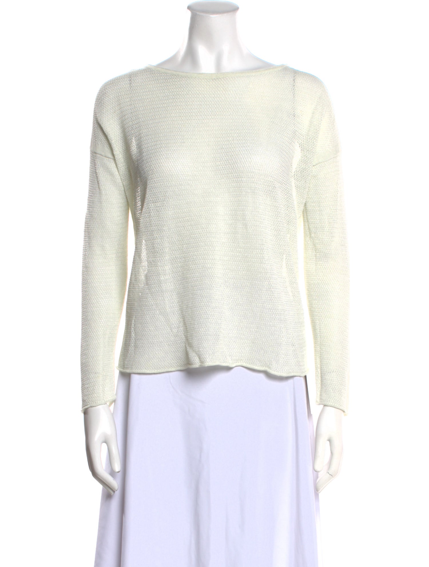 Vanessa Bruno Linen Bateau Neckline Sweater