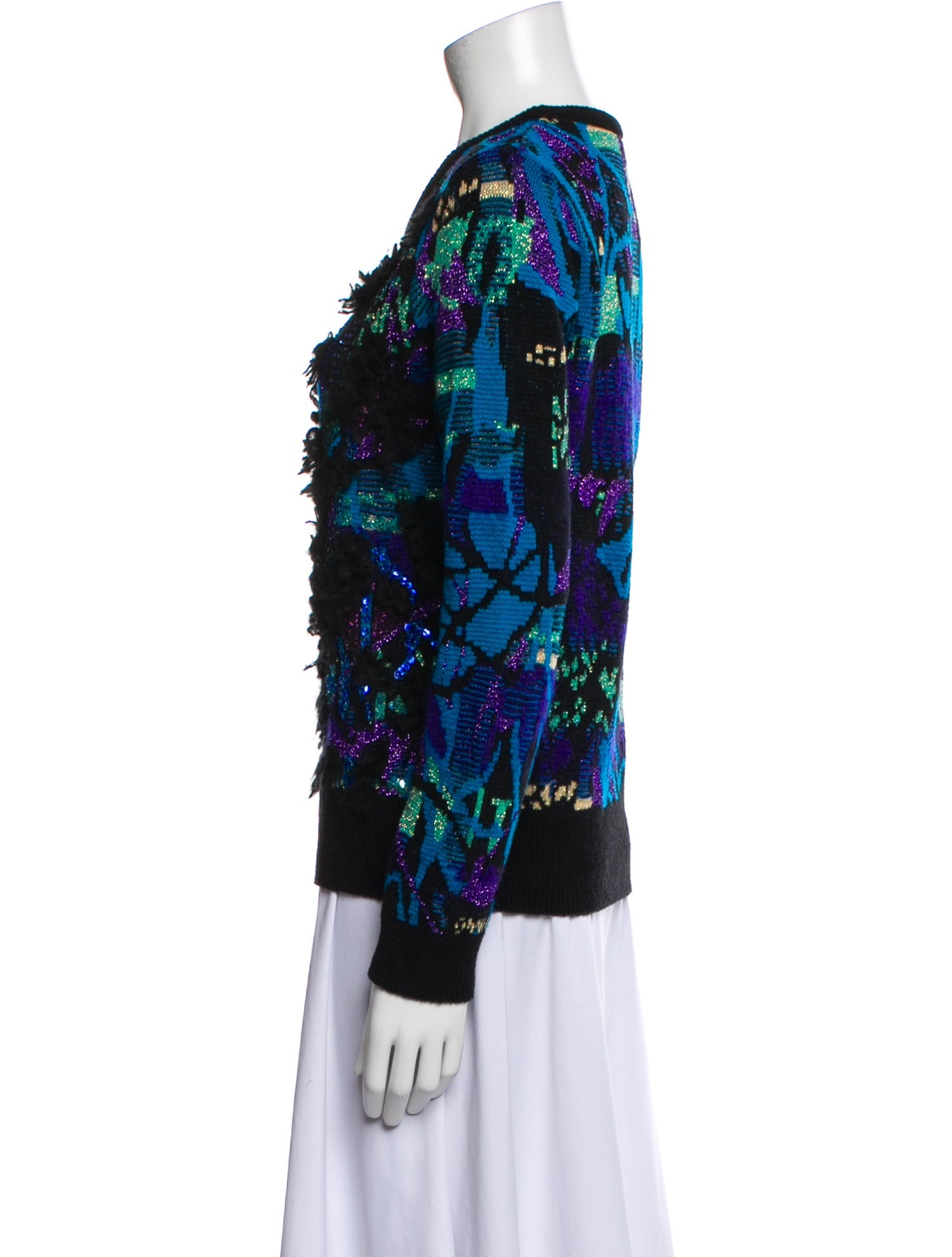 Vanessa Bruno Printed Scoop Neck Sweater