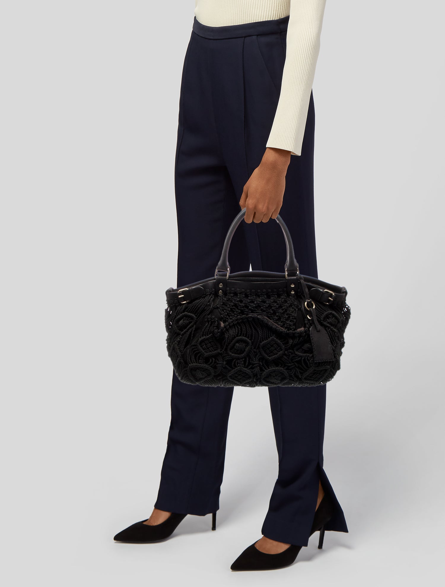 Vanessa Bruno Leather Top Handle Bag