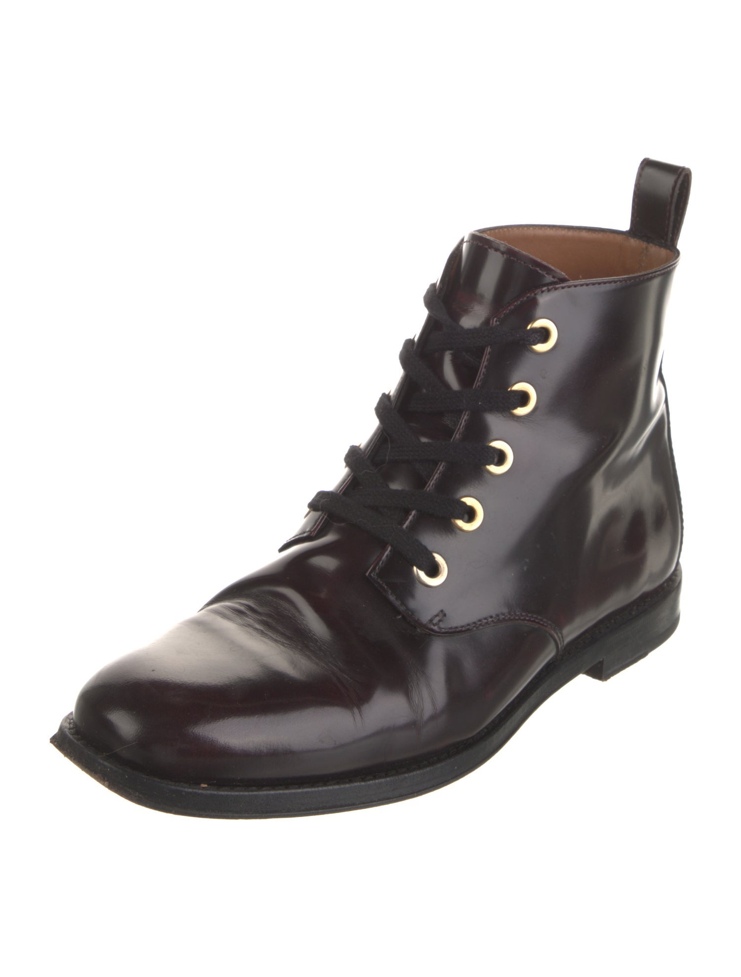 Vanessa Bruno Leather Combat Boots