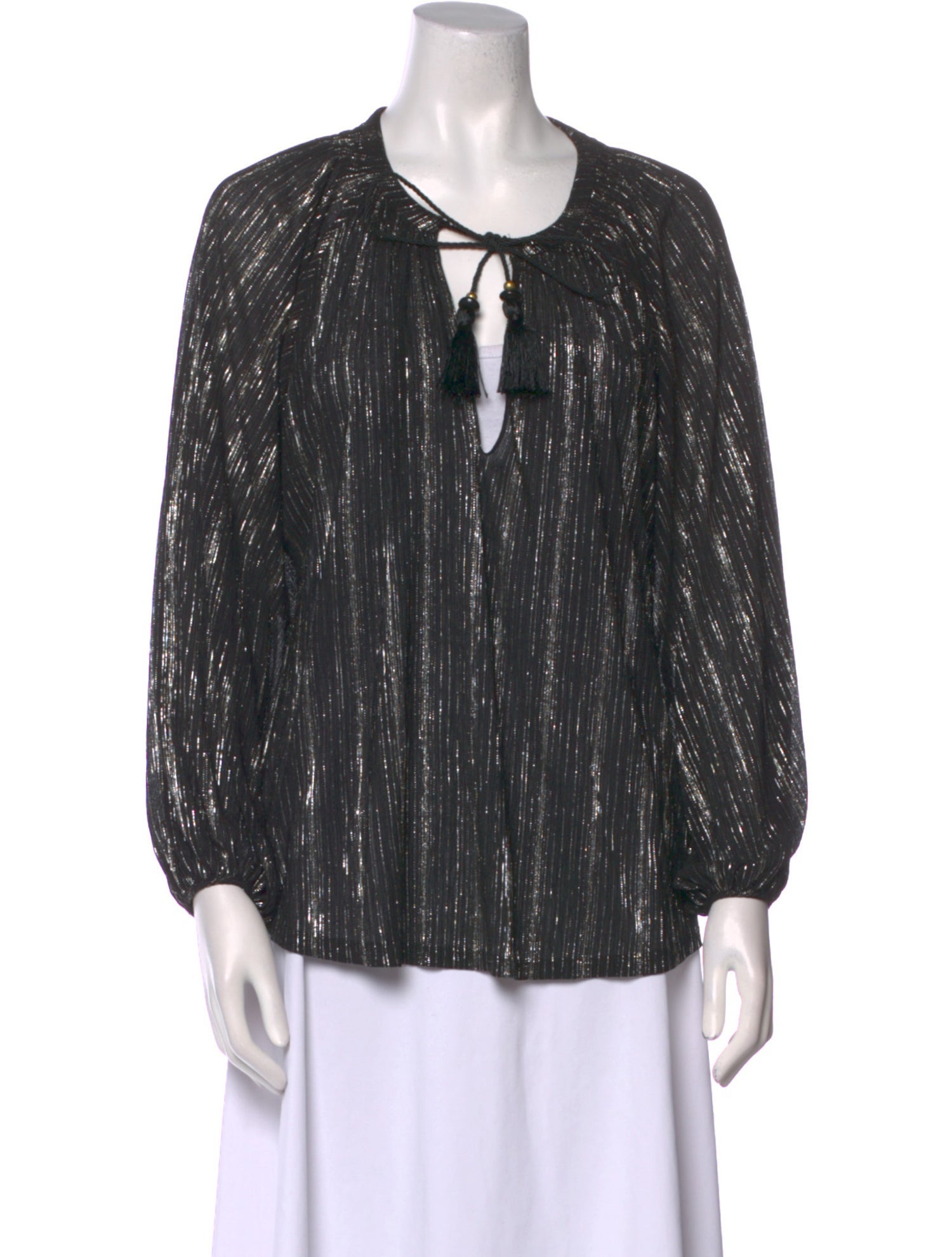 Vanessa Bruno Printed V-Neck Blouse