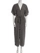 Vanessa Bruno Printed V-Neck Jumpsuit