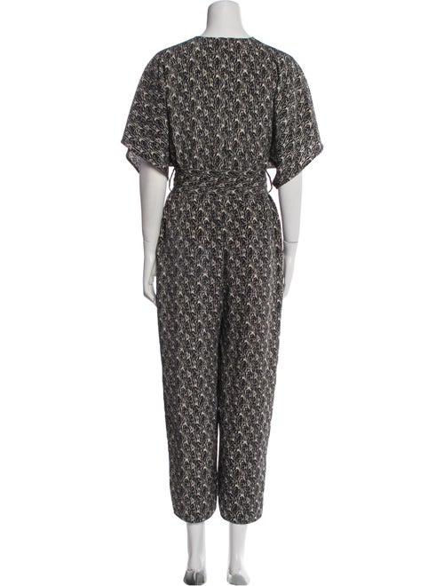 Vanessa Bruno Printed V-Neck Jumpsuit
