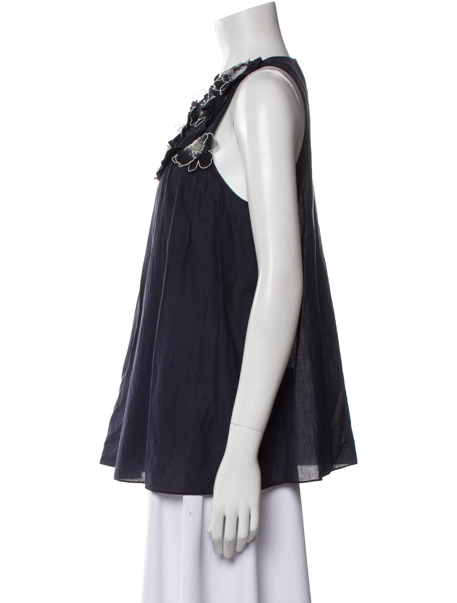 Vanessa Bruno Crew Neck Sleeveless Blouse