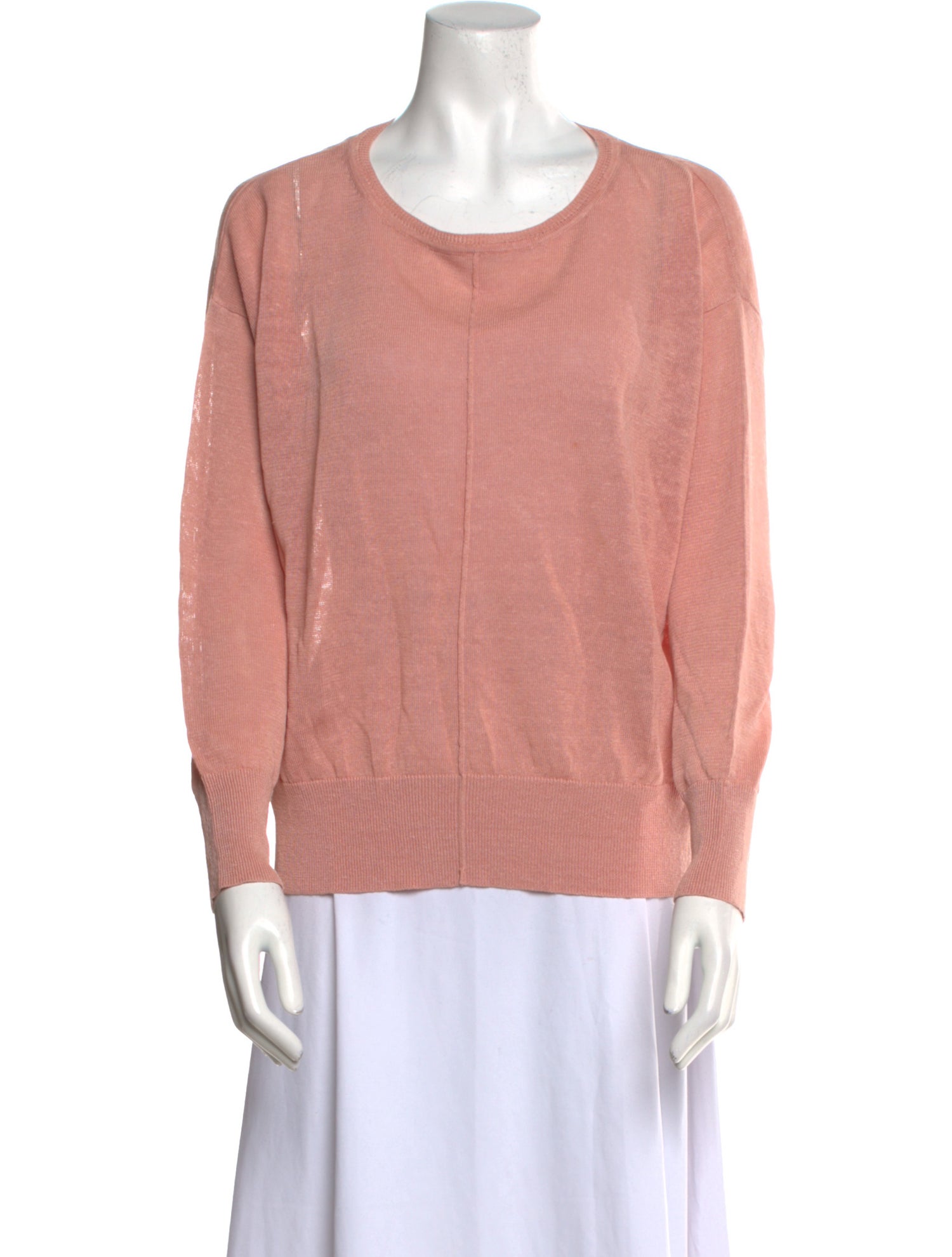 Vanessa Bruno Linen Scoop Neck Sweatshirt