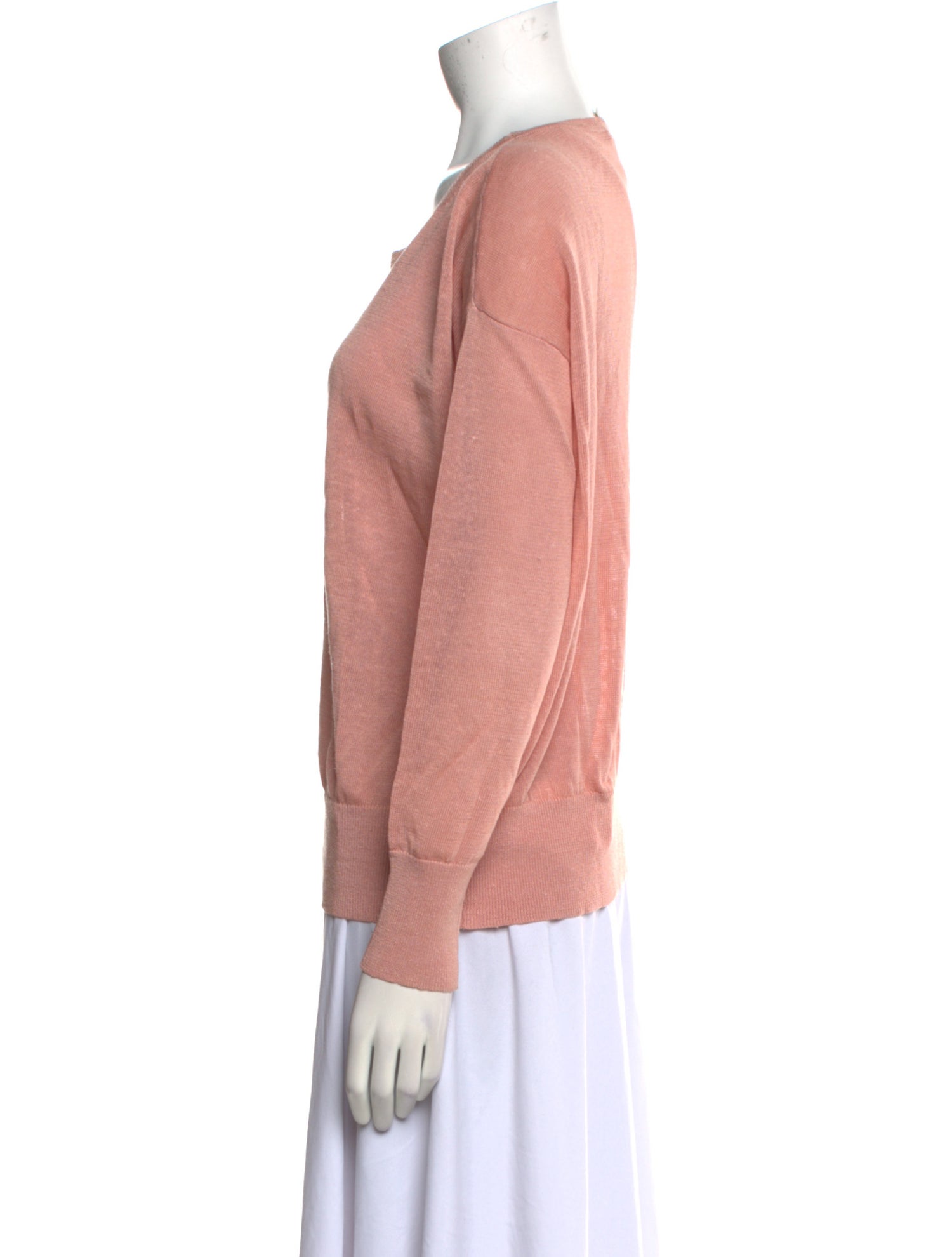 Vanessa Bruno Linen Scoop Neck Sweatshirt