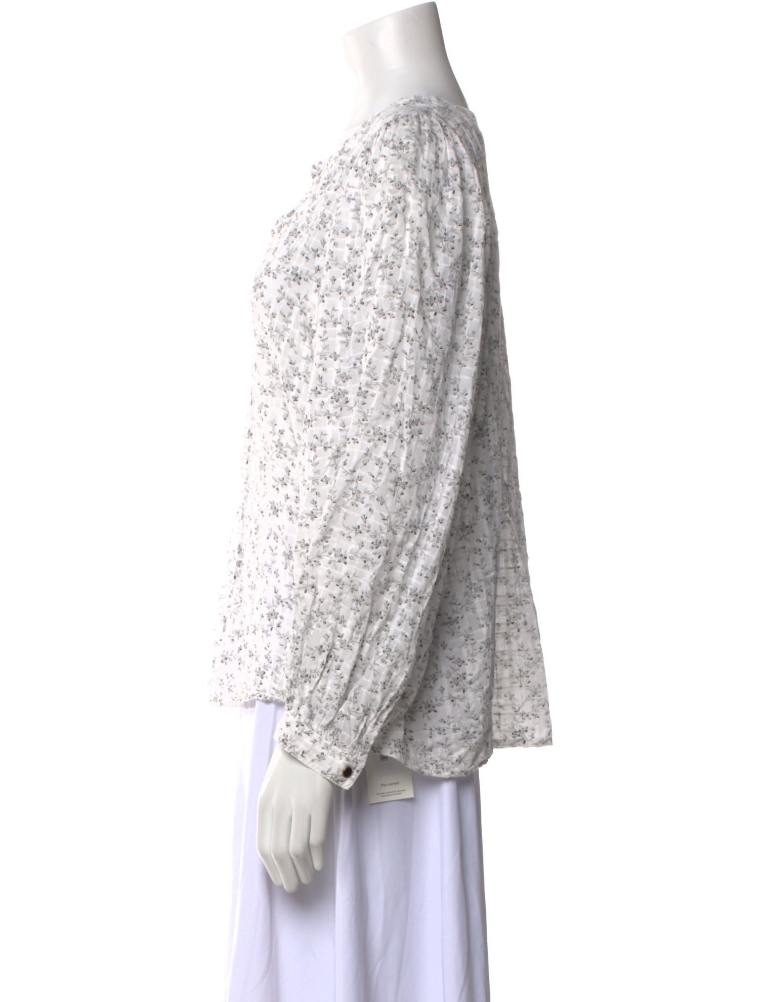 Vanessa Bruno Floral Print V-Neck Blouse