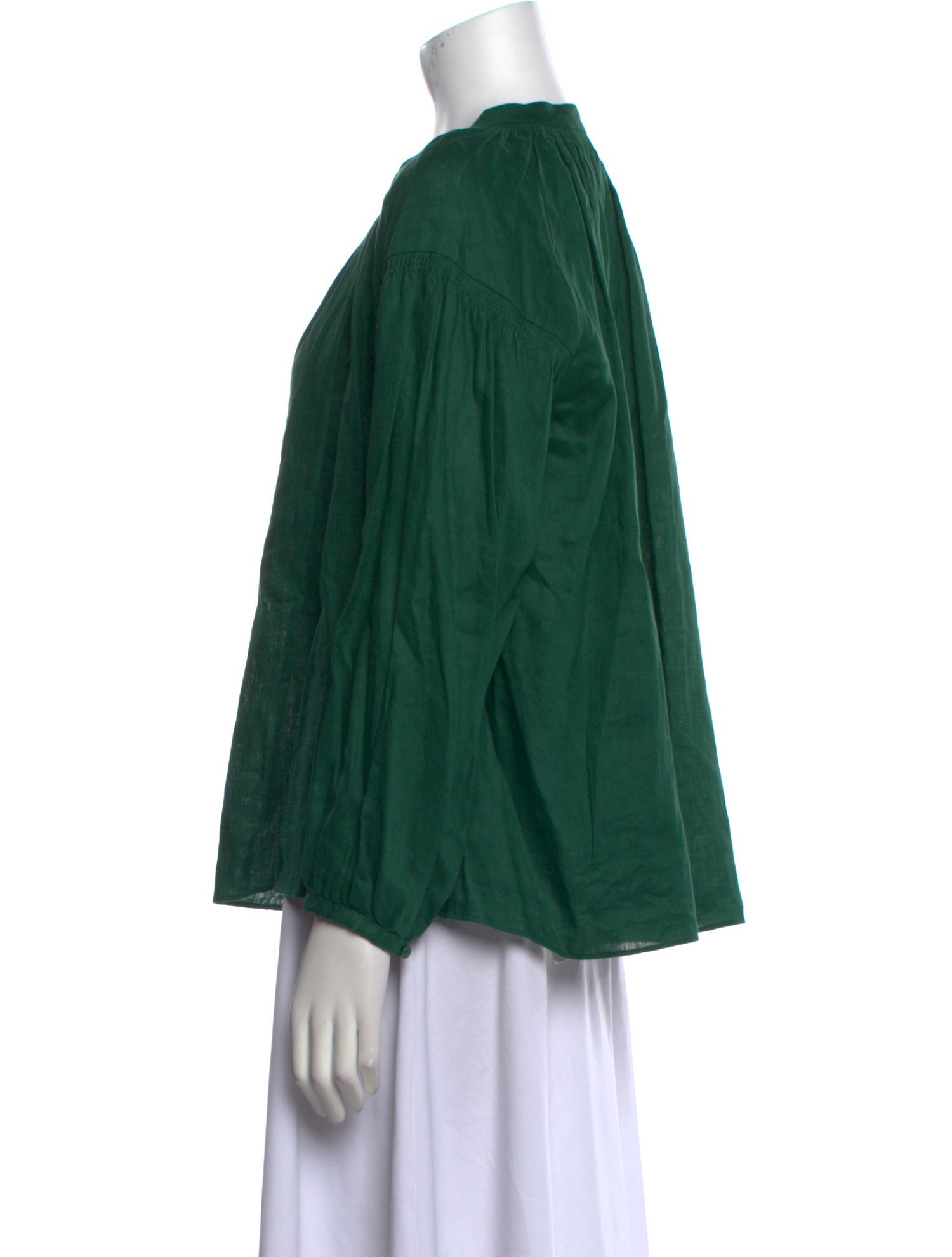 Vanessa Bruno Linen V-Neck Blouse