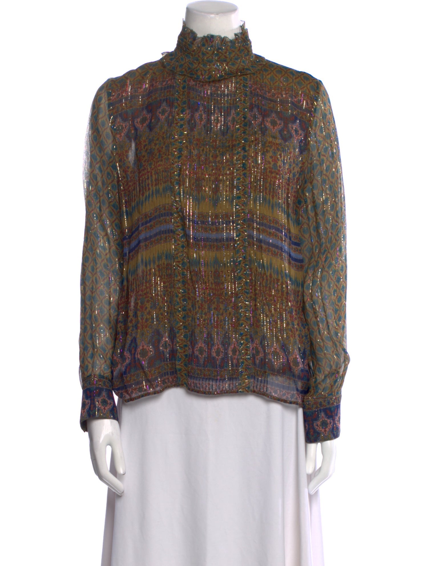 Vanessa Bruno Silk Printed Blouse w/ Tags