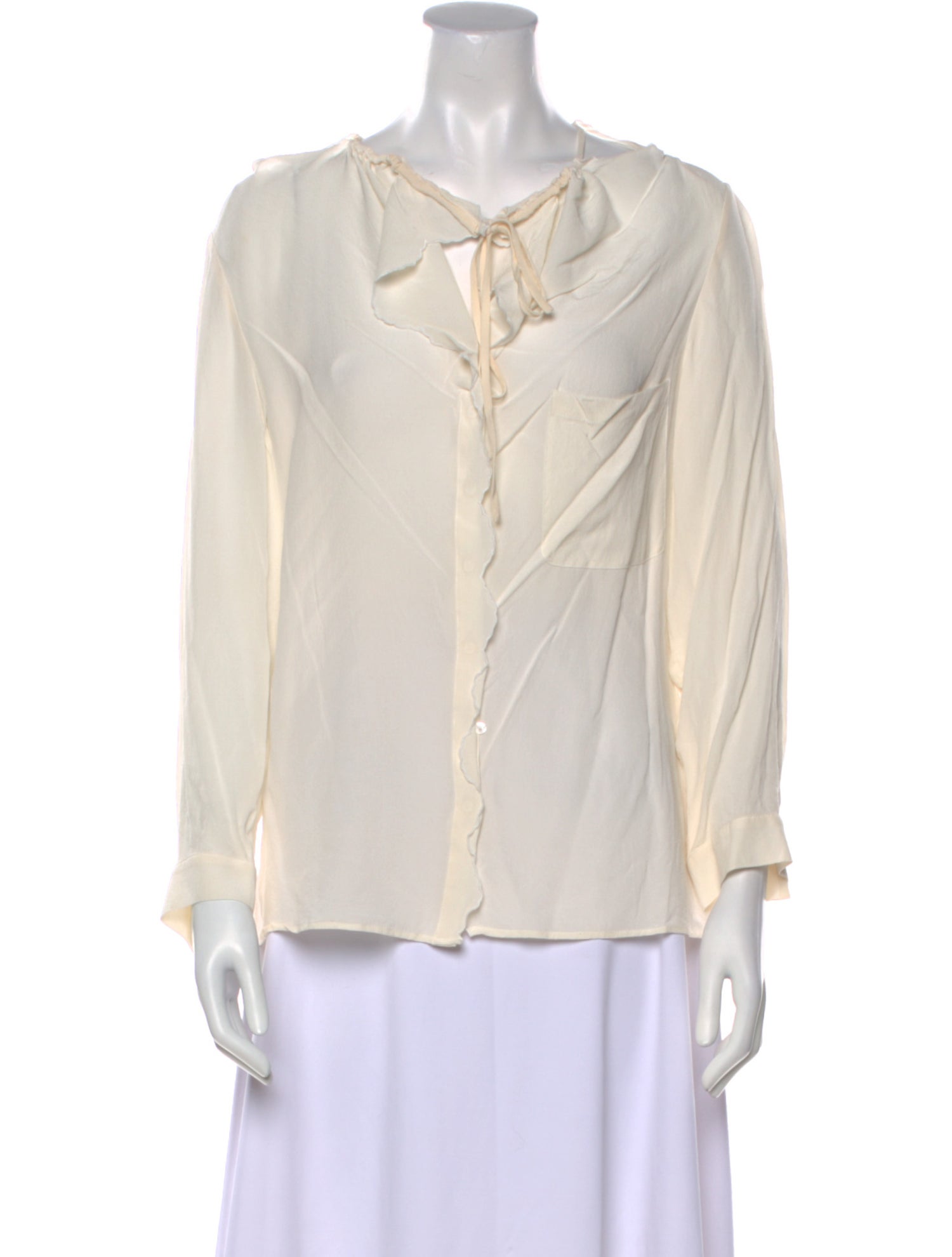 Vanessa Bruno Silk V-Neck Blouse