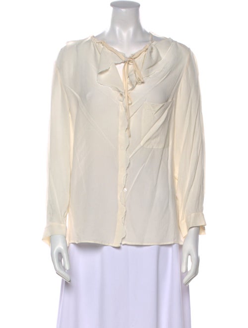 Vanessa Bruno Silk V-Neck Blouse
