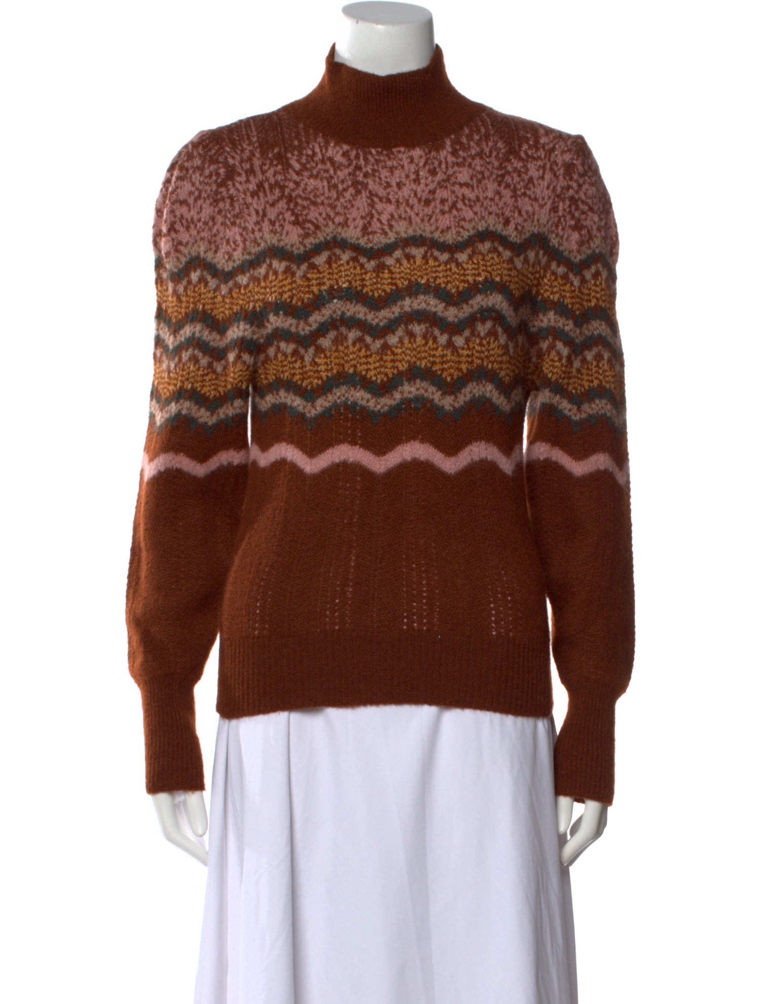 Vanessa Bruno Striped Turtleneck Sweater