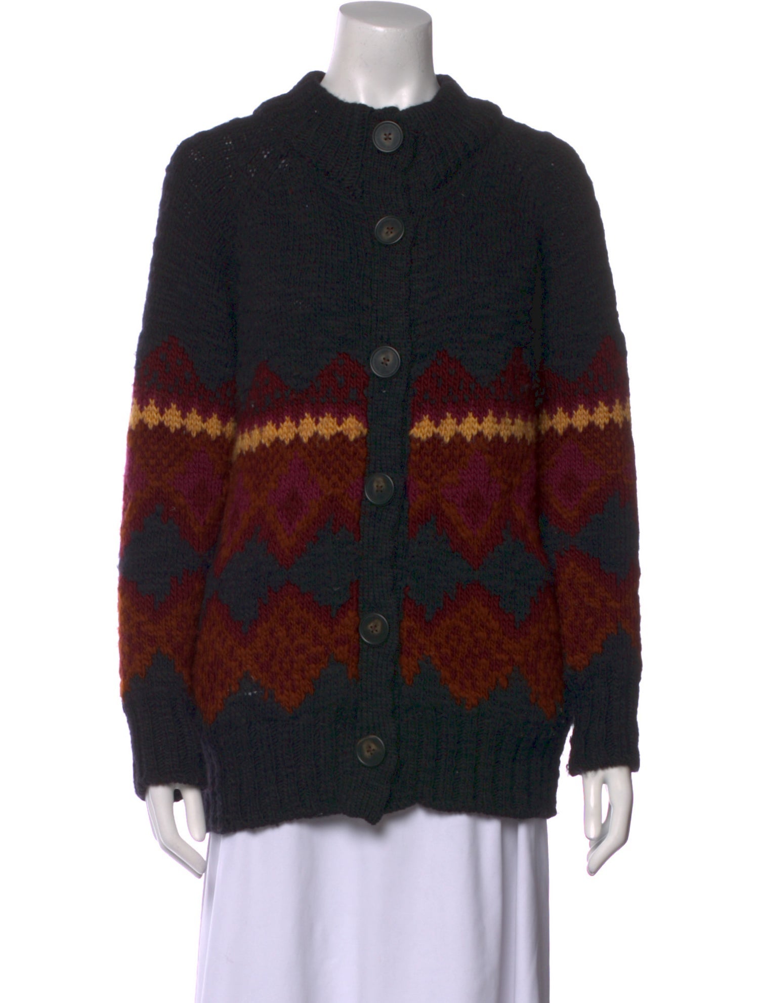 Vanessa Bruno Merino Wool Patterned Sweater