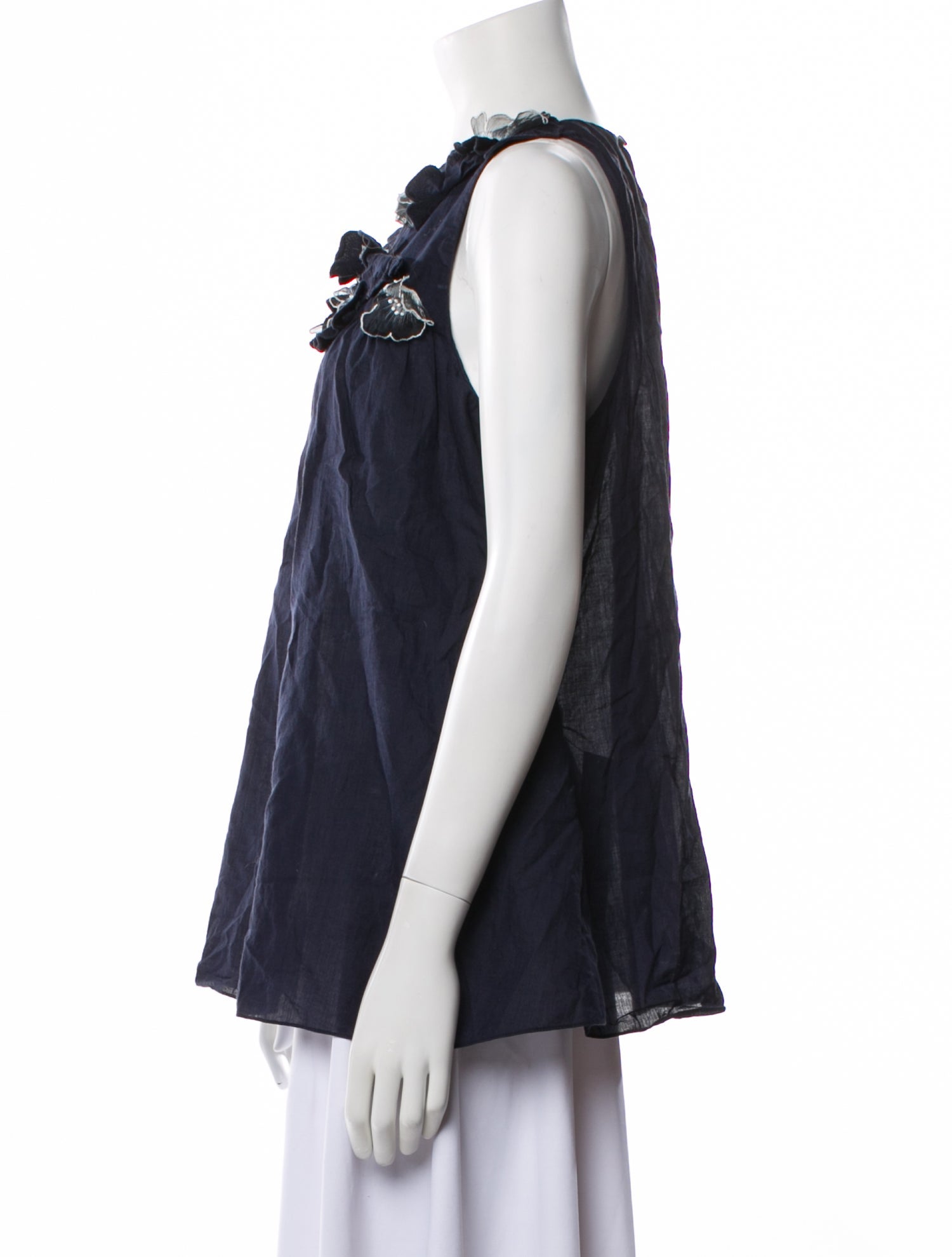 Vanessa Bruno Scoop Neck Sleeveless Blouse