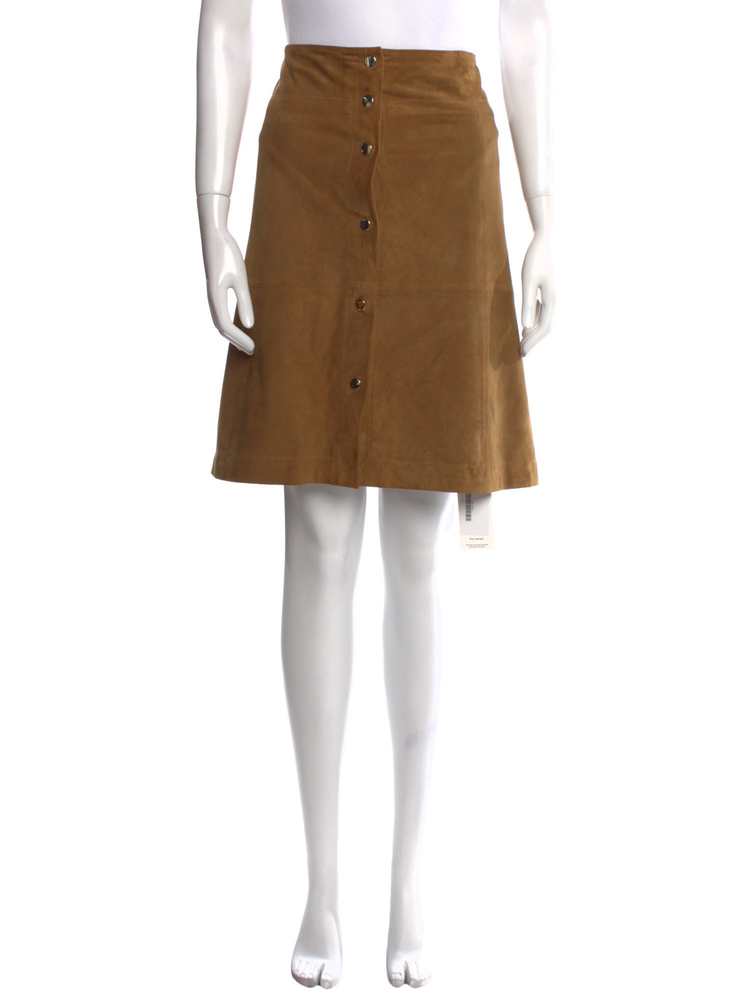 Vanessa Bruno Suede Knee-Length Skirt