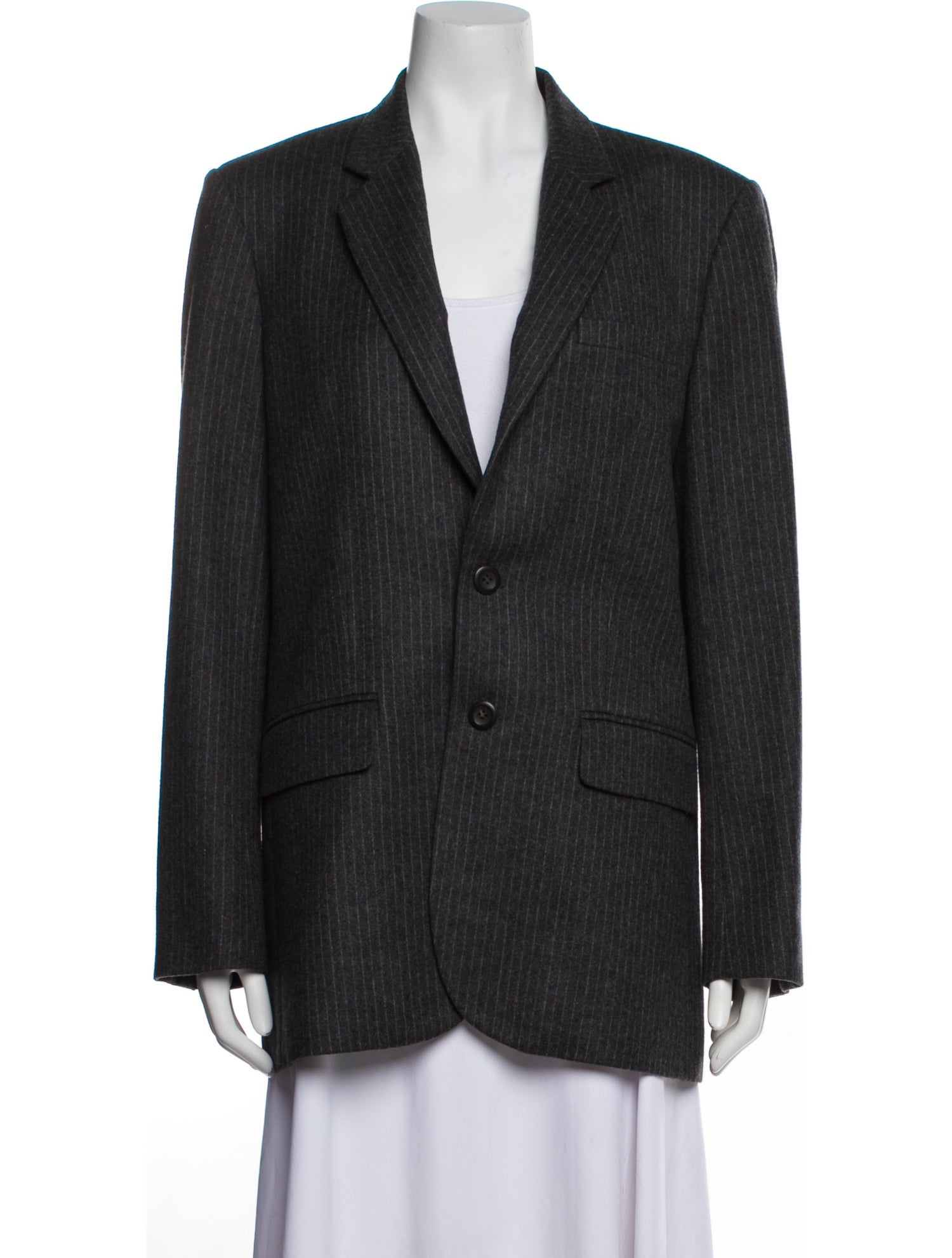 Vanessa Bruno Virgin Wool Plaid Print Blazer