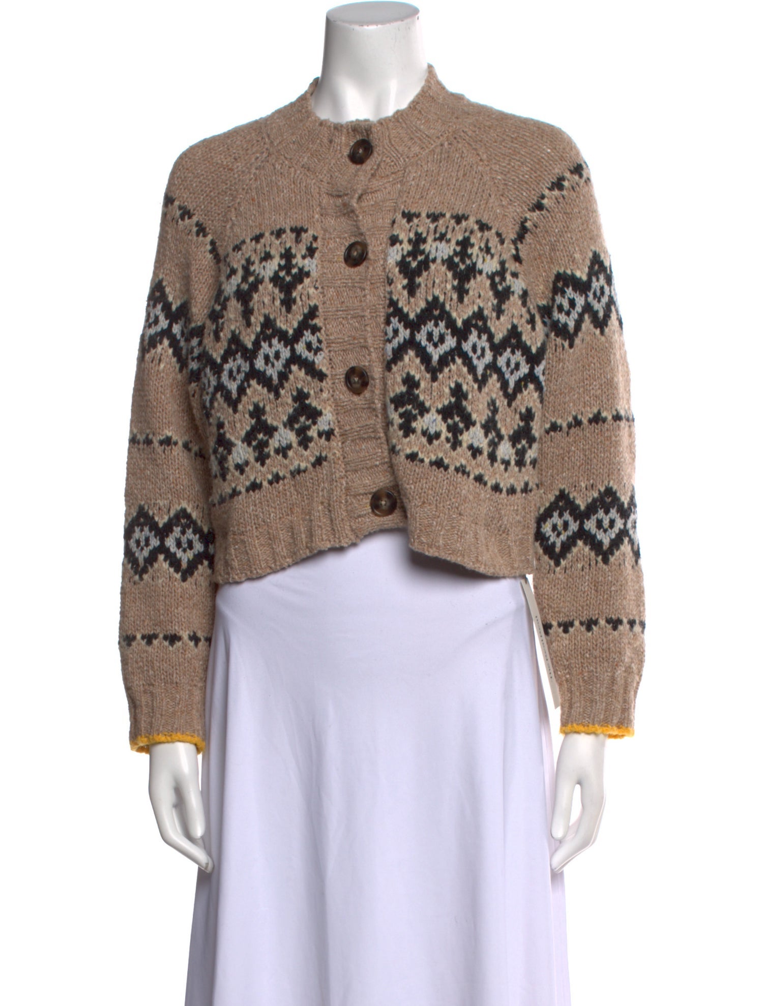 Vanessa Bruno Printed Mock Neck Sweater