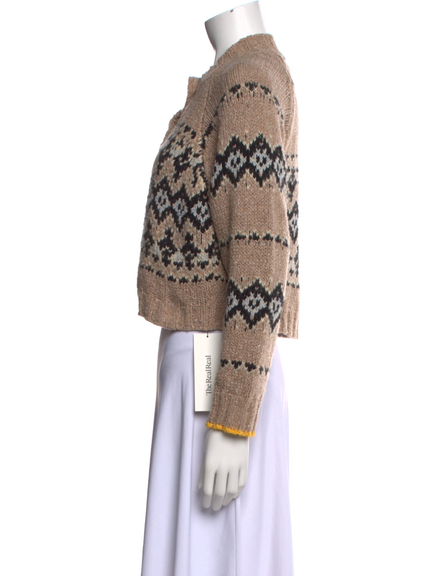 Vanessa Bruno Printed Mock Neck Sweater