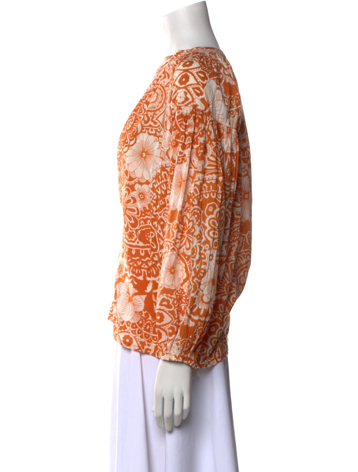 Vanessa Bruno Printed V-Neck Blouse