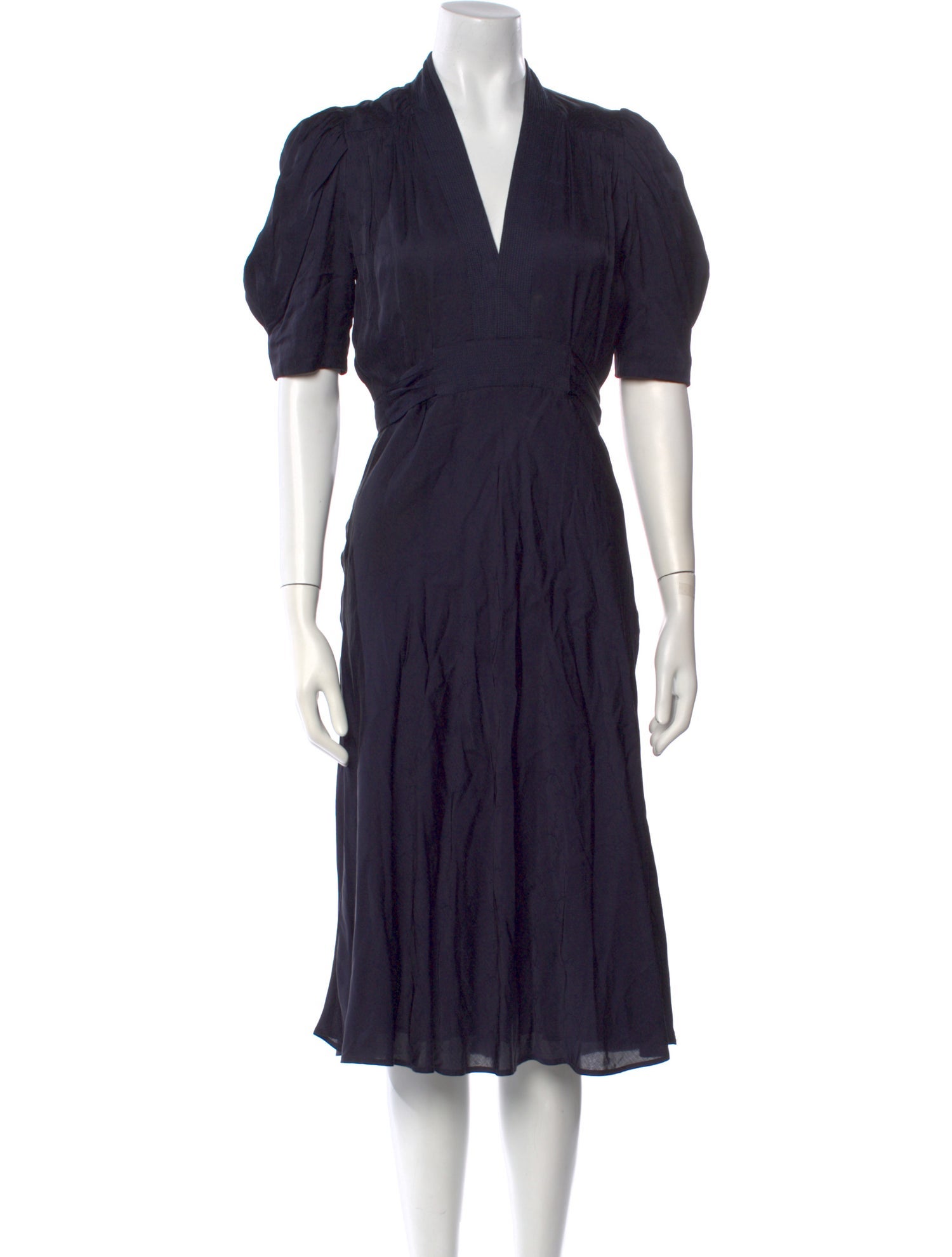 Vanessa Bruno V-Neck Midi Length Dress