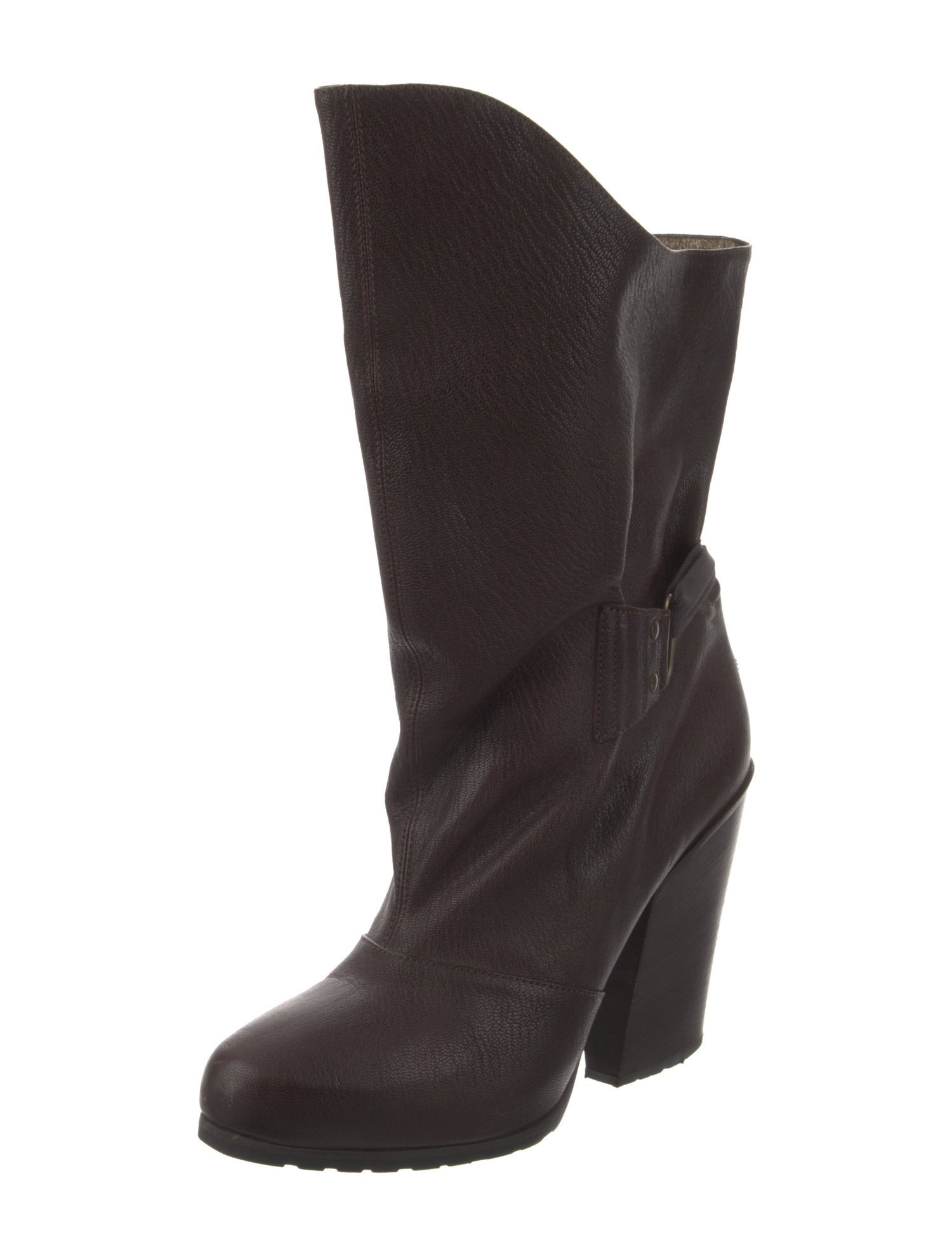 Vanessa Bruno Leather Bow Accents Boots