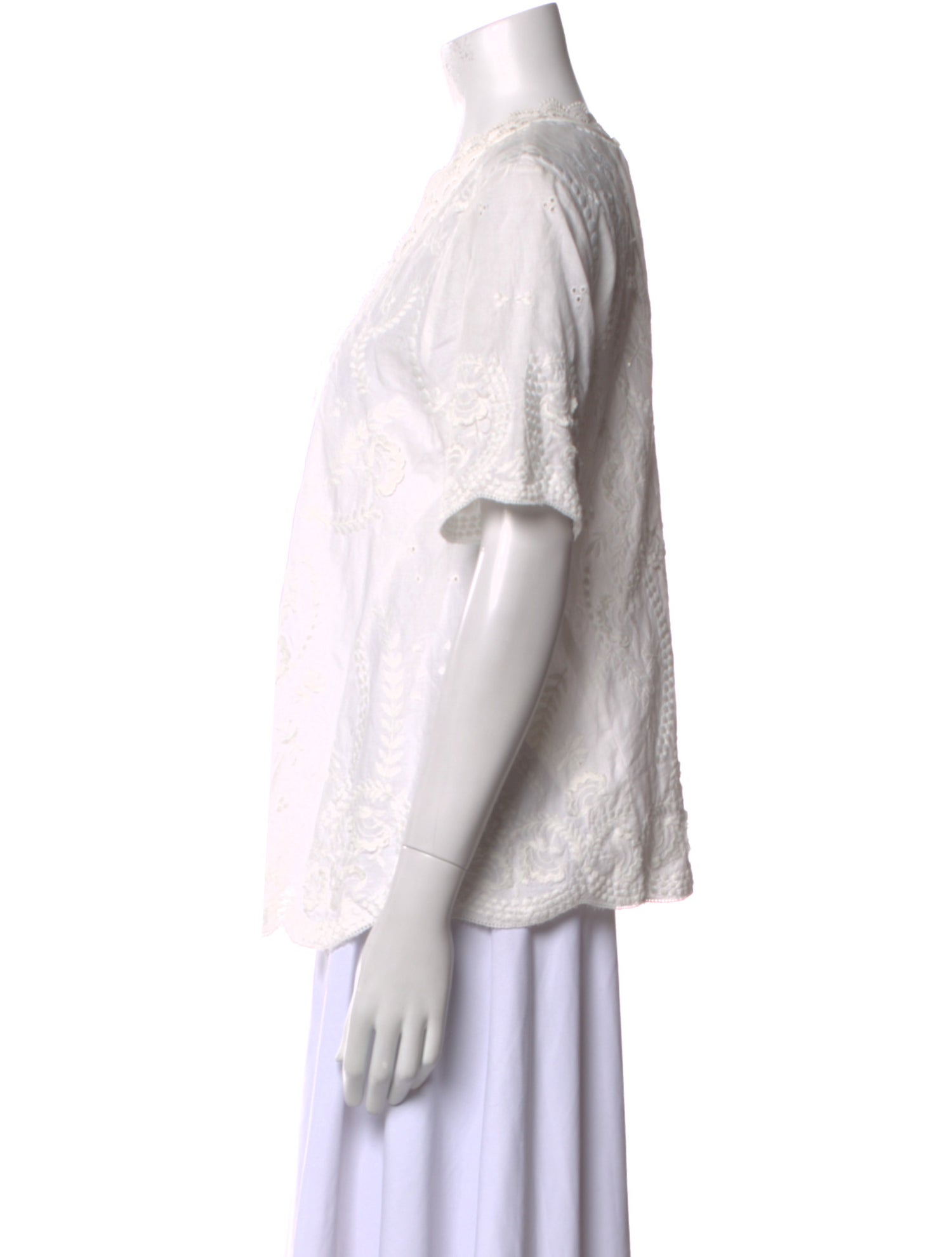 Vanessa Bruno V-Neck Short Sleeve Top