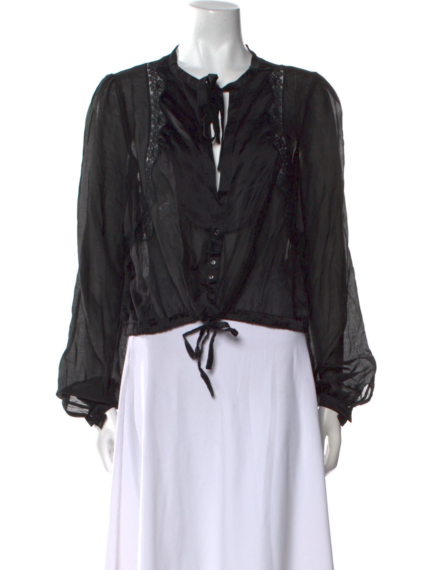 Vanessa Bruno Silk V-Neck Blouse