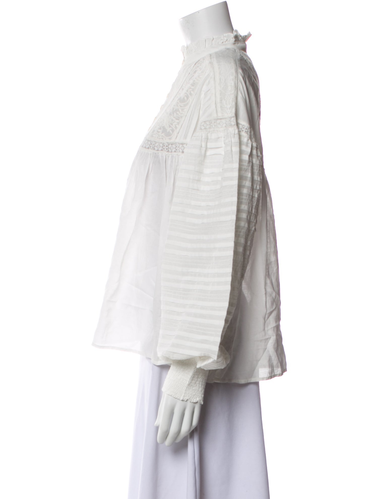 Vanessa Bruno Mock Neck Long Sleeve Blouse w/ Tags