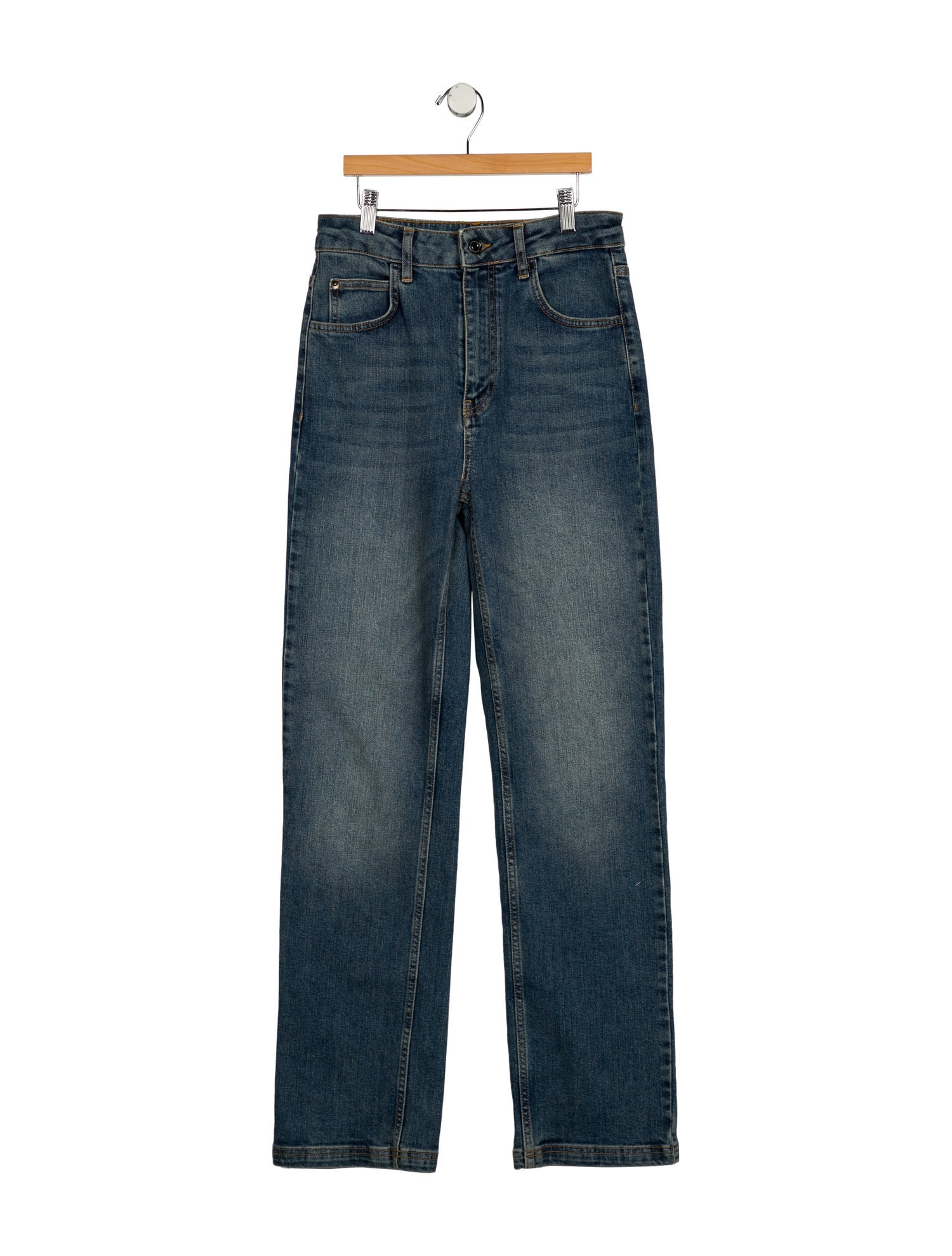 Vanessa Bruno High-Rise Straight Leg Jeans
