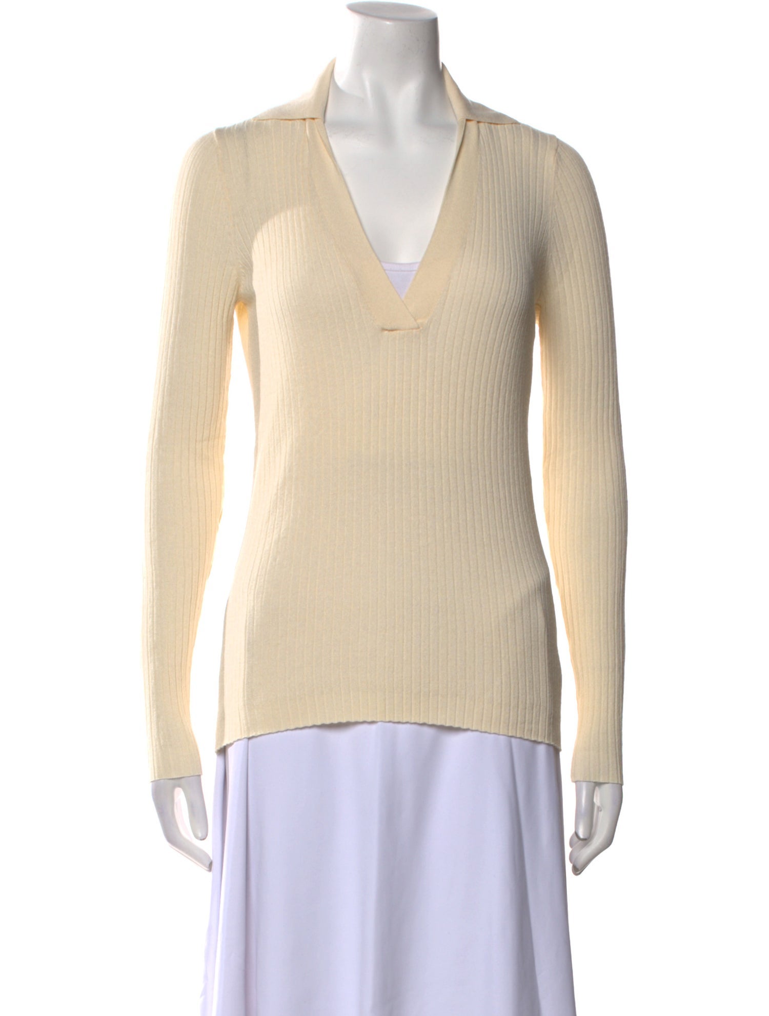 Vanessa Bruno V-Neck Long Sleeve Top
