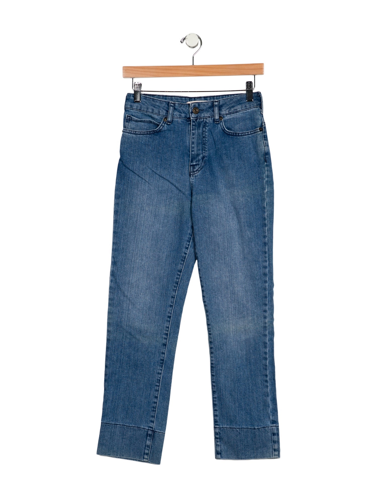 Vanessa Bruno Mid-Rise Straight Leg Jeans
