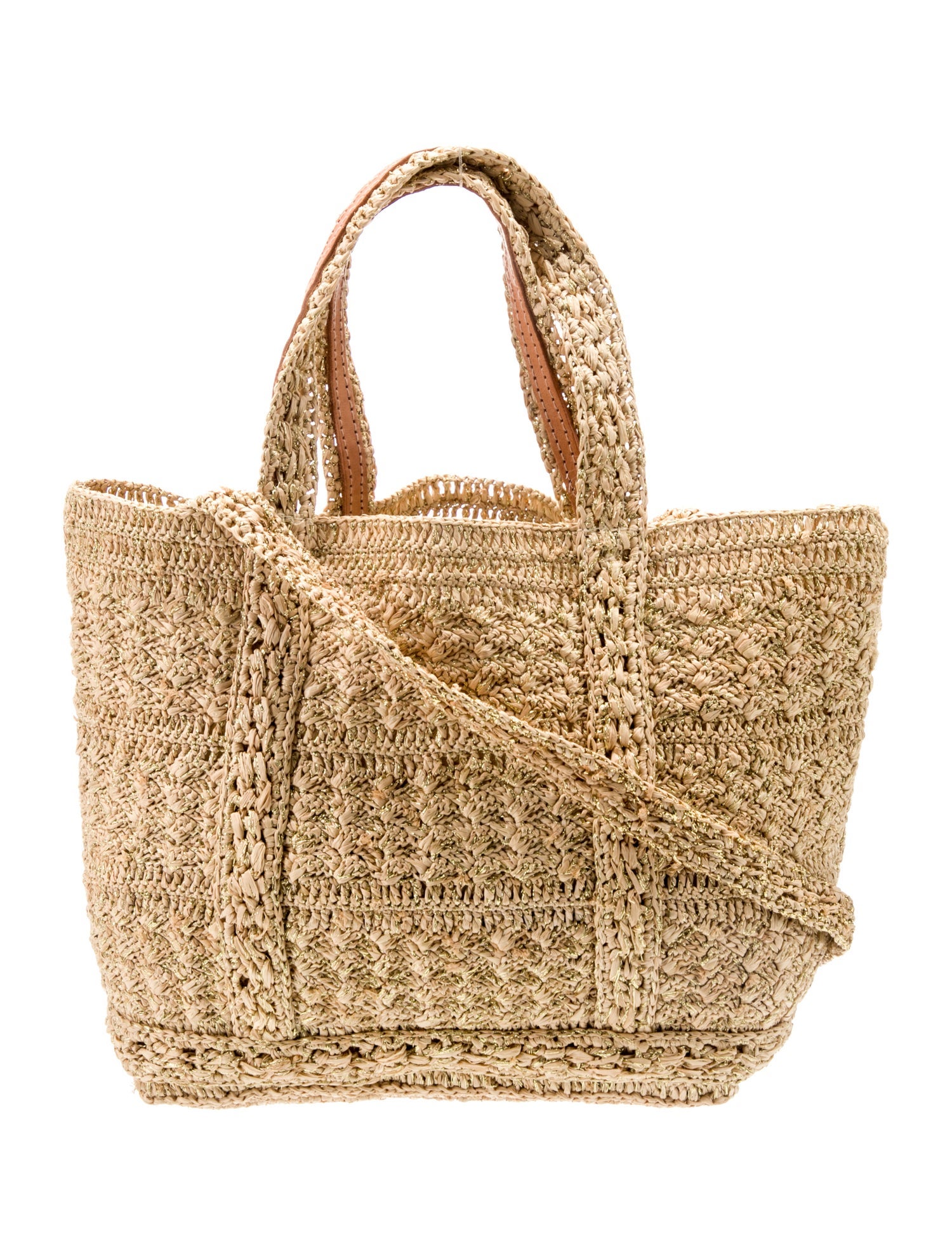 Vanessa Bruno Raffia Top Handle Bag