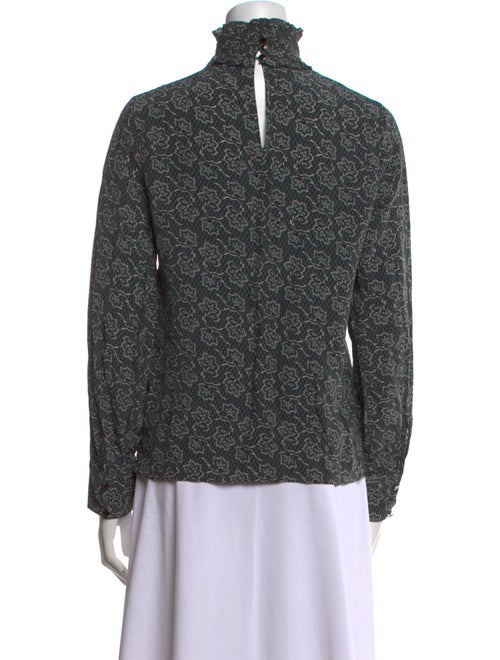 Vanessa Bruno Floral Print Turtleneck Sweatshirt