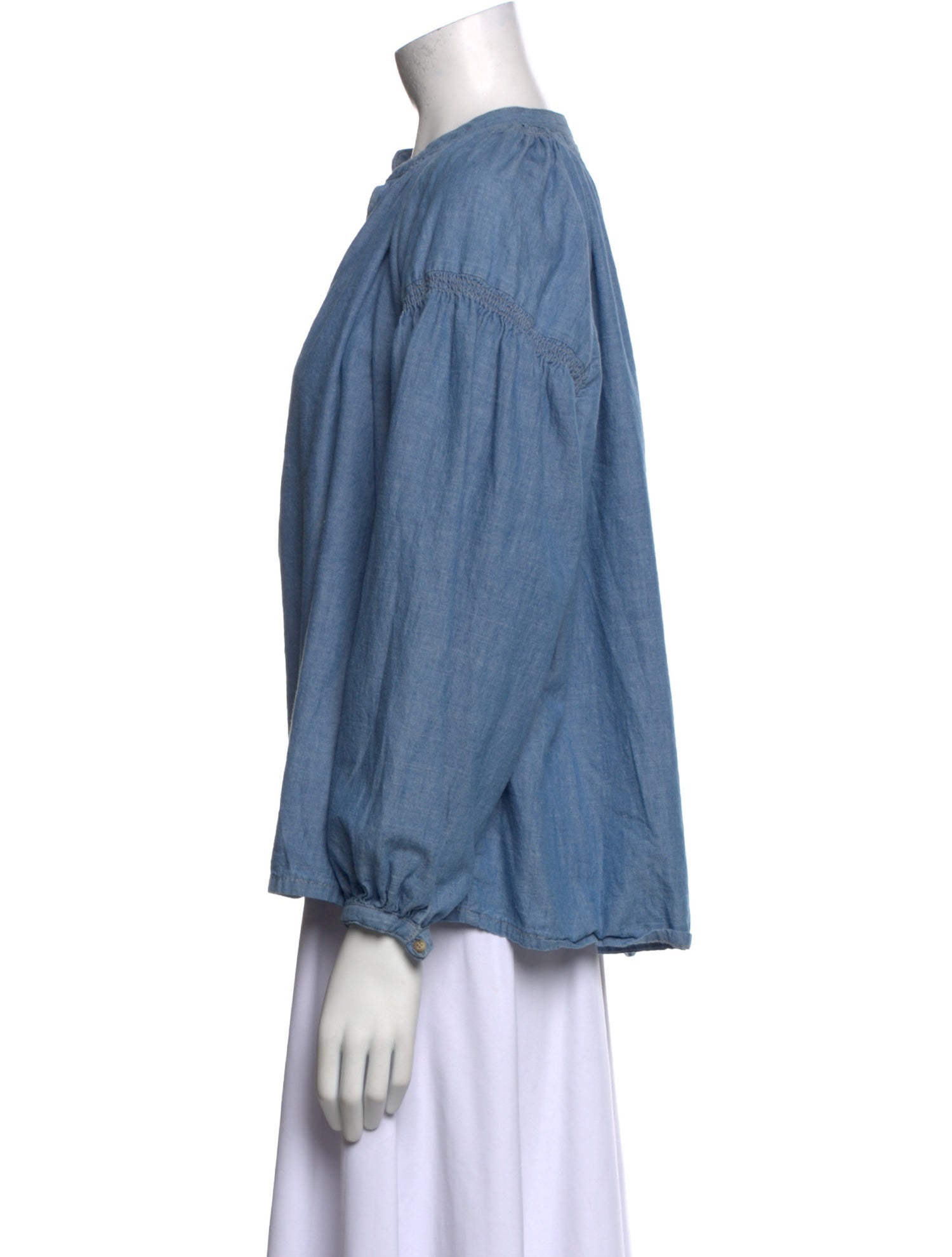 Vanessa Bruno V-Neck Long Sleeve Blouse