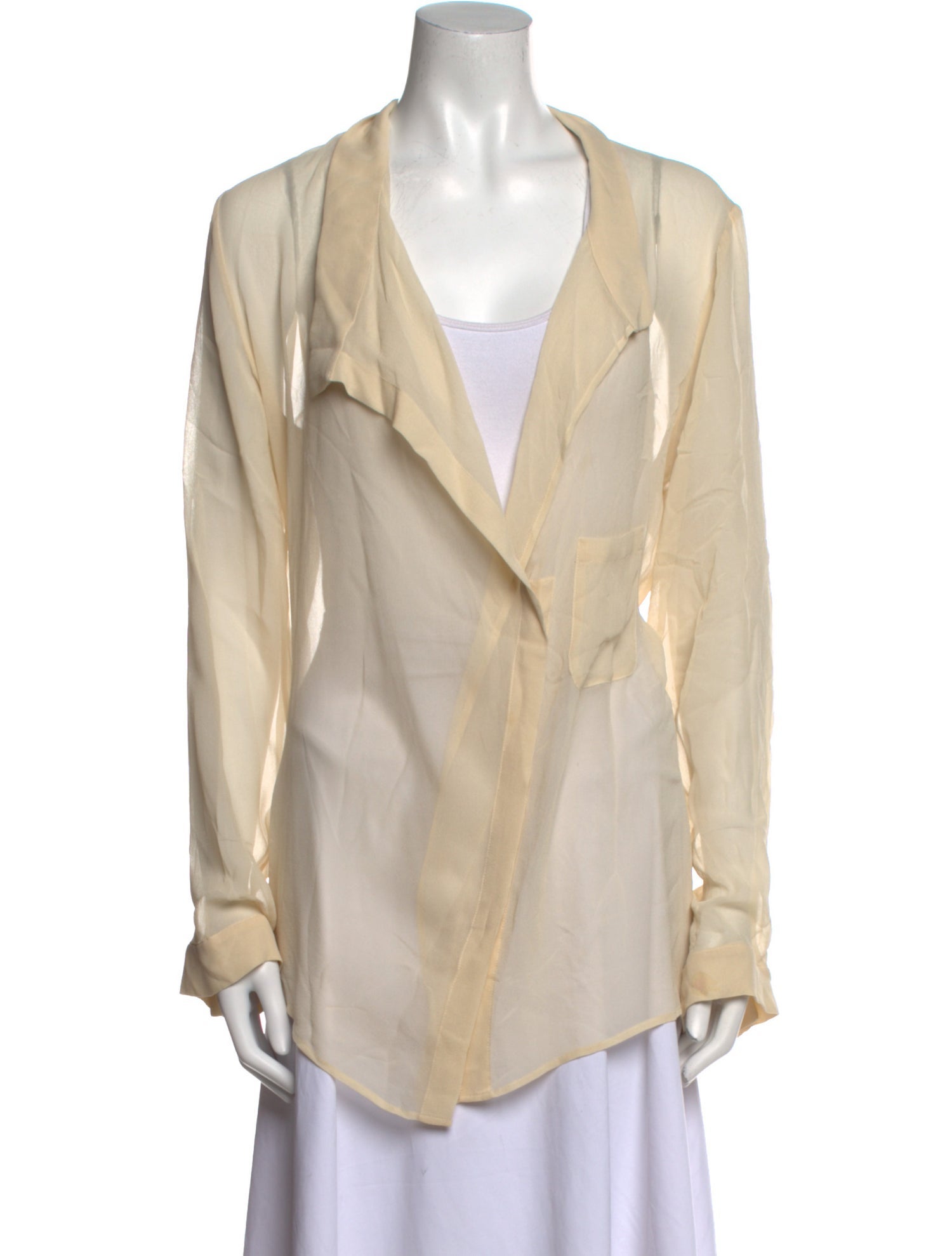 Vanessa Bruno V-Neck Long Sleeve Blouse