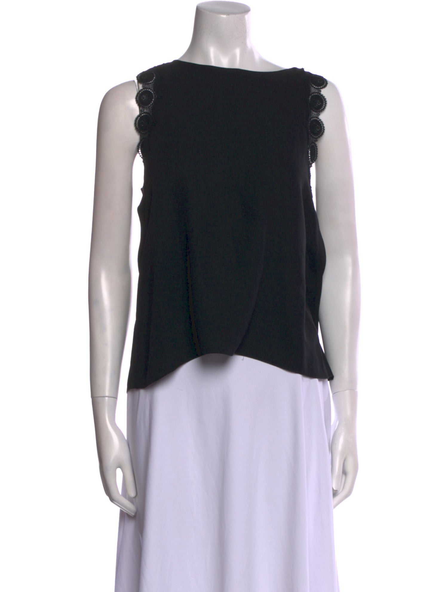 Vanessa Bruno Silk Bateau Neckline Top