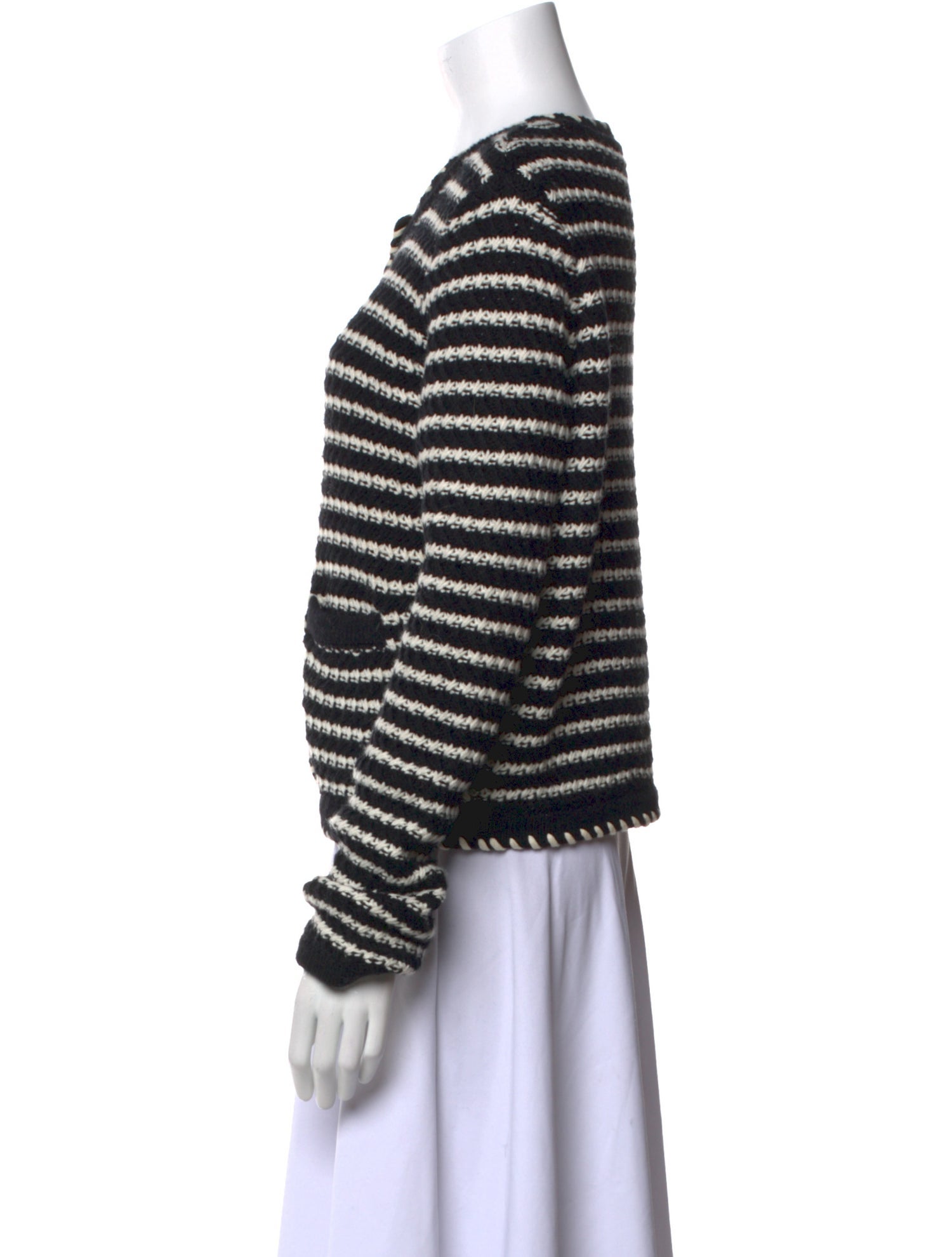 Vanessa Bruno Striped Crew Neck Sweater