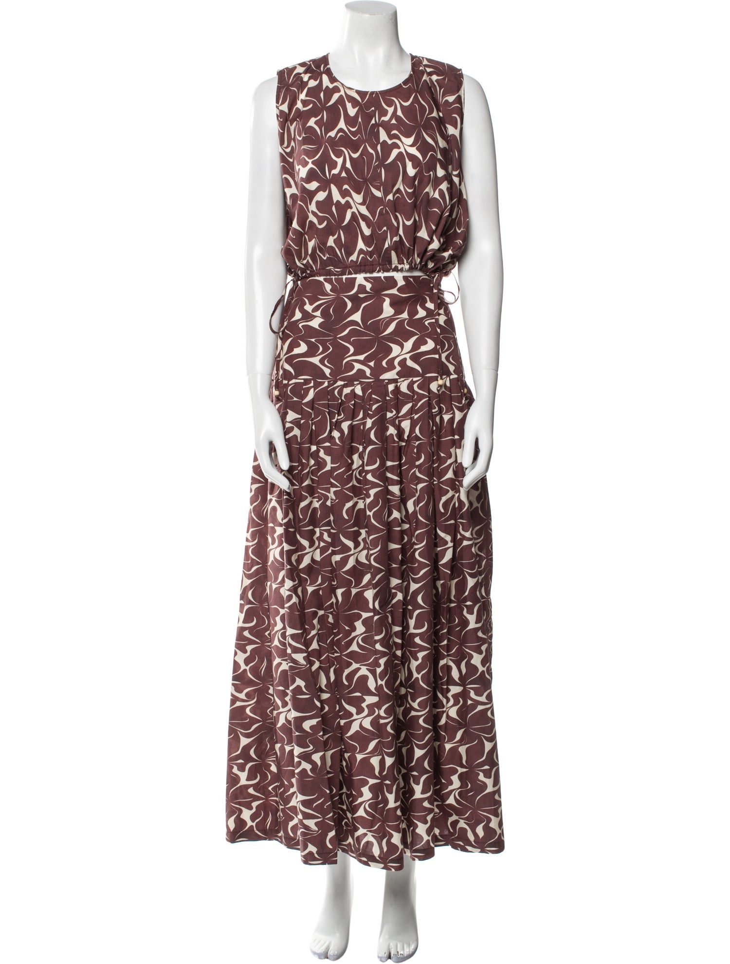 Vanessa Bruno Silk Printed Skirt Set