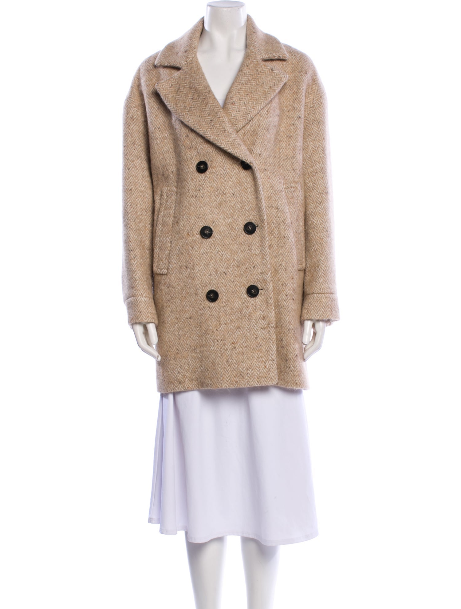Vanessa Bruno Tweed Pattern Coat
