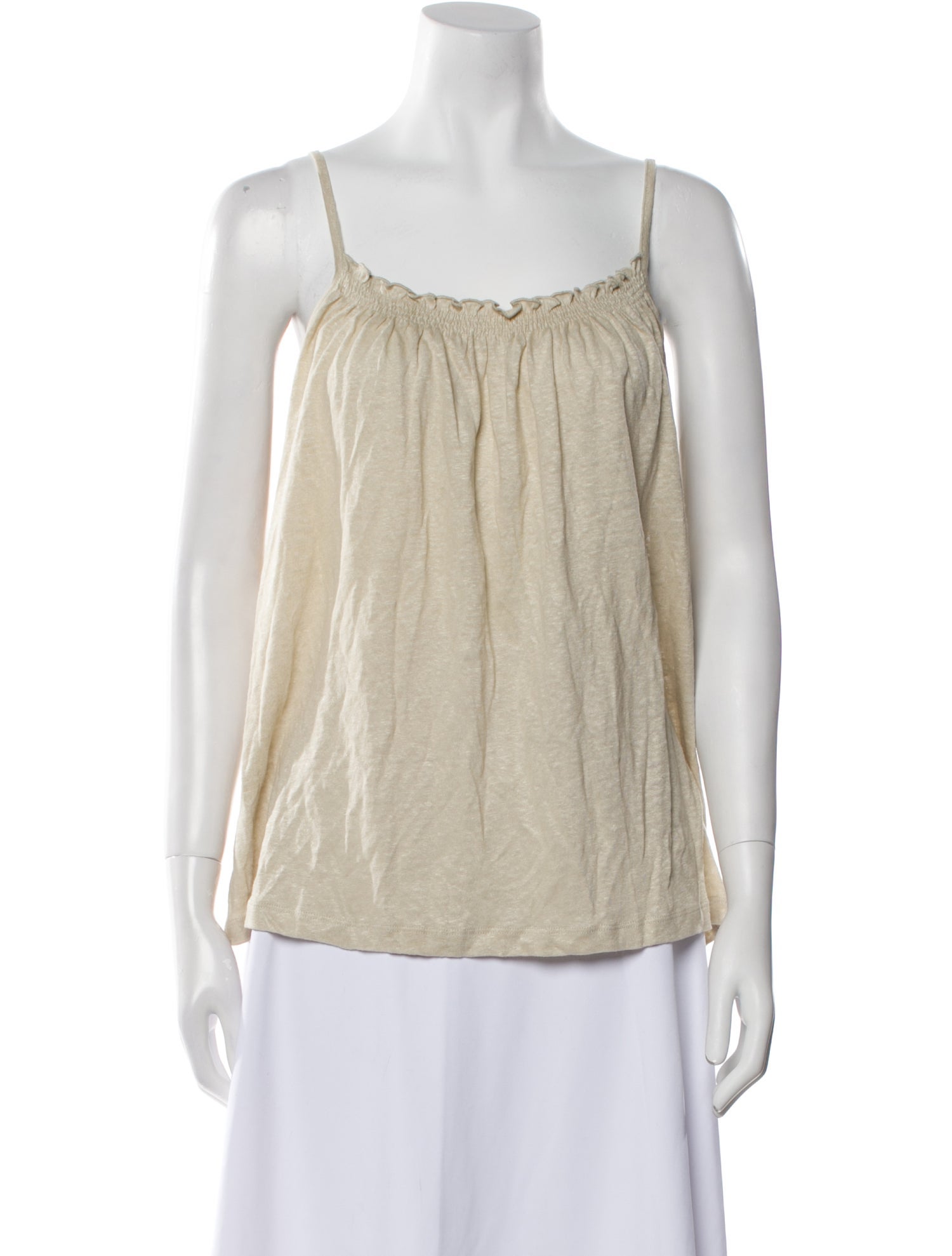 Vanessa Bruno Linen Square Neckline Top