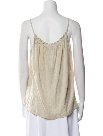 Vanessa Bruno Linen Square Neckline Top